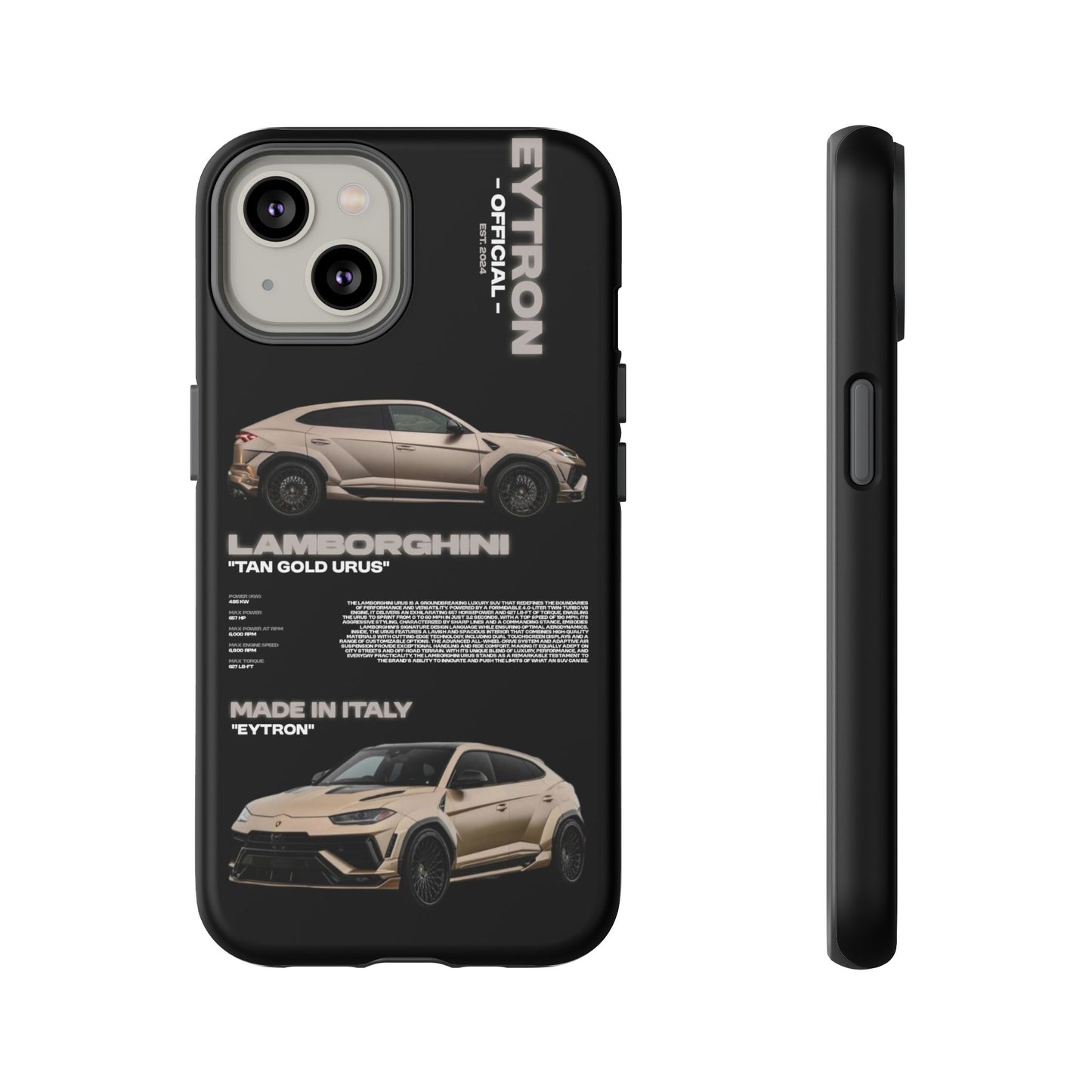 "Tan Gold Urus" Sturdy Case