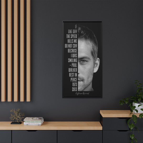 "PW" Framed Matte Canvas