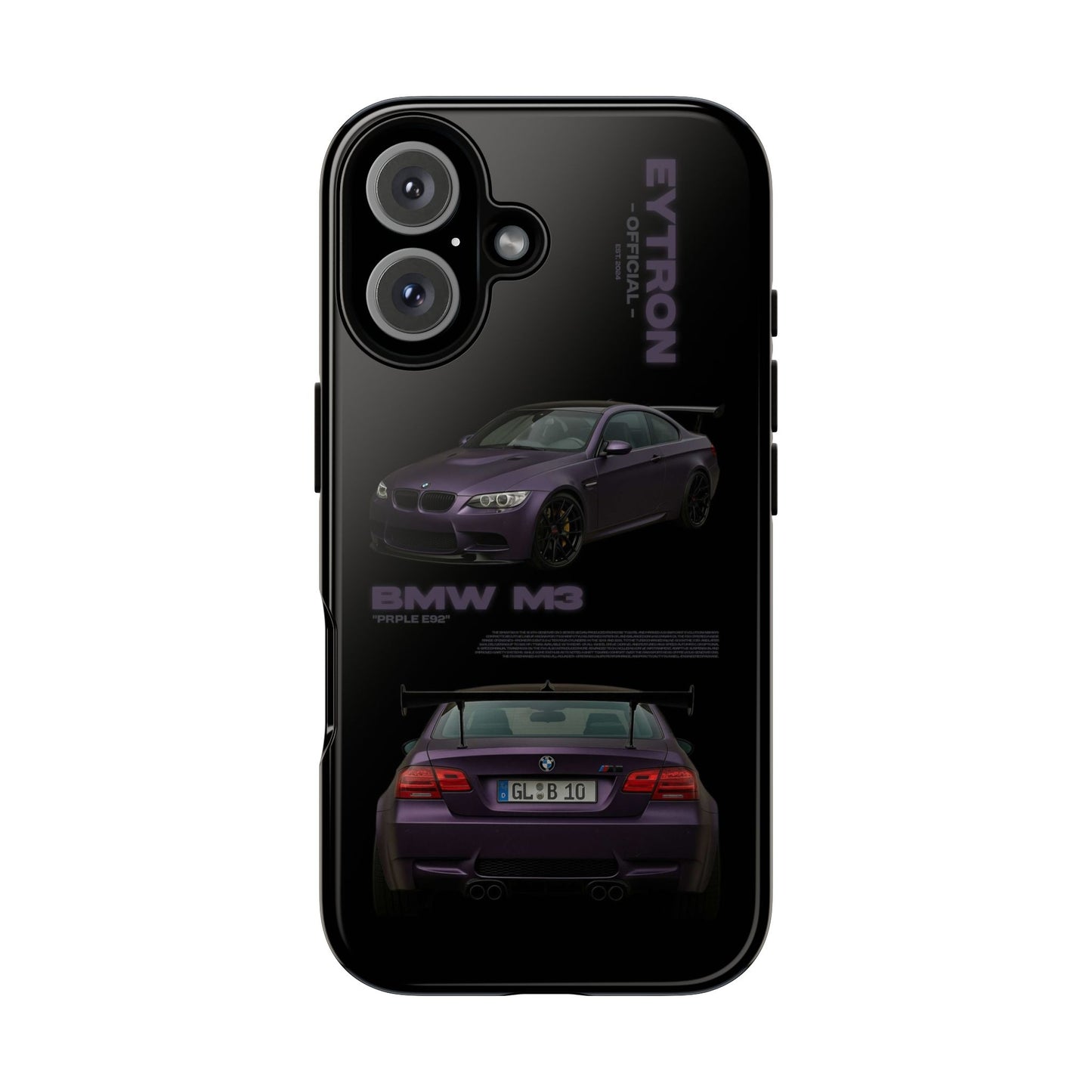 "PRPLE E92" Sturdy Case