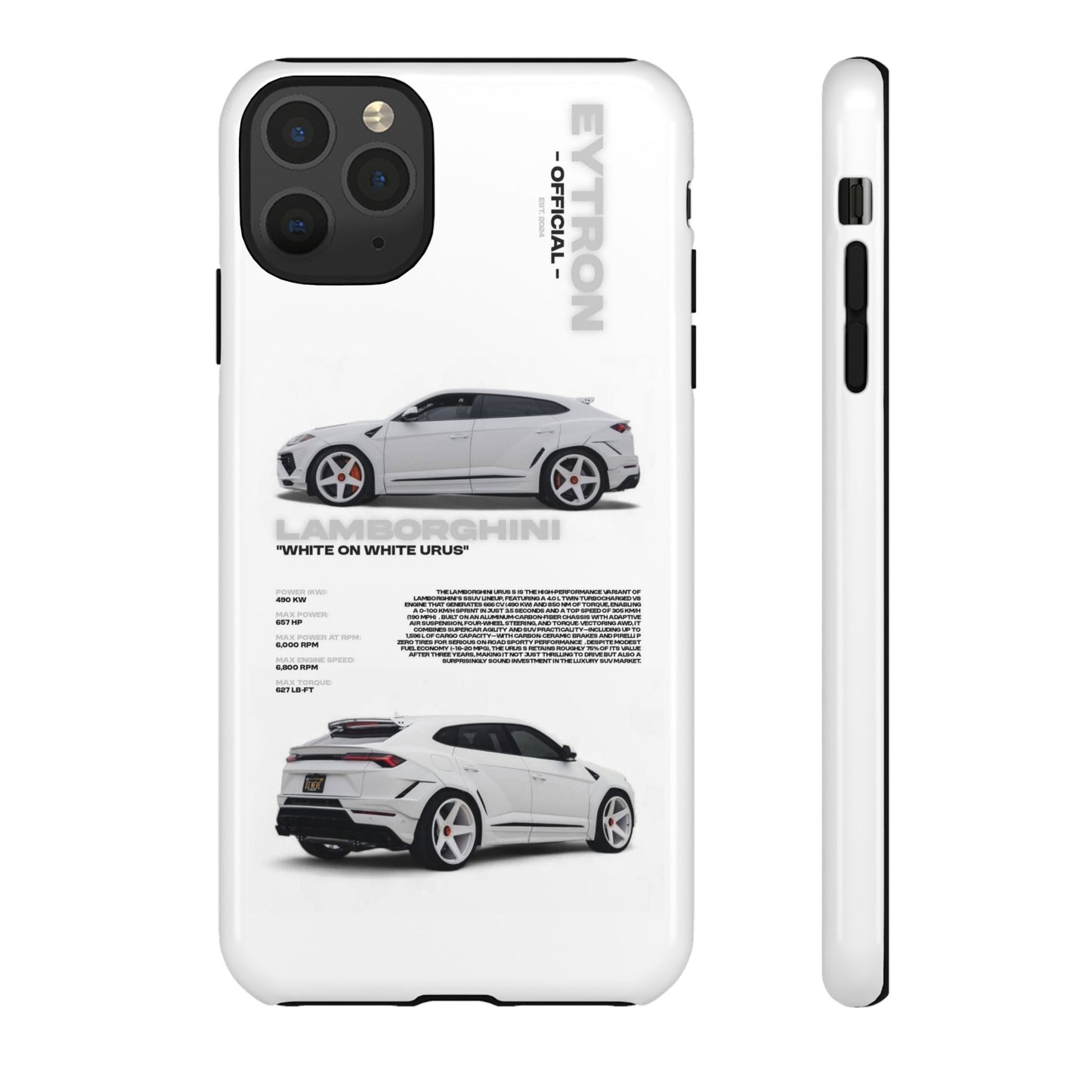 "White On White Urus" Sturdy Case