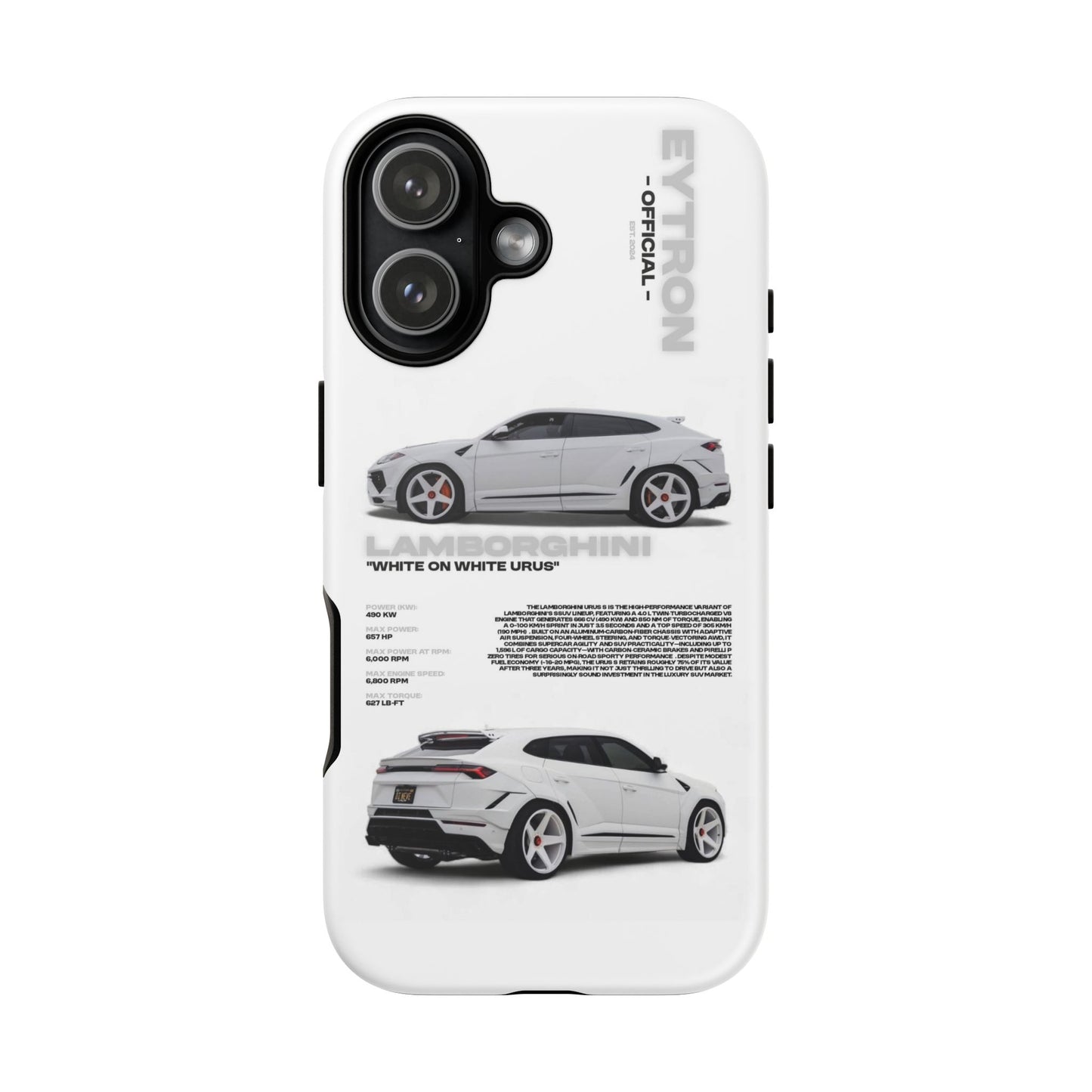 "White On White Urus" Sturdy Case
