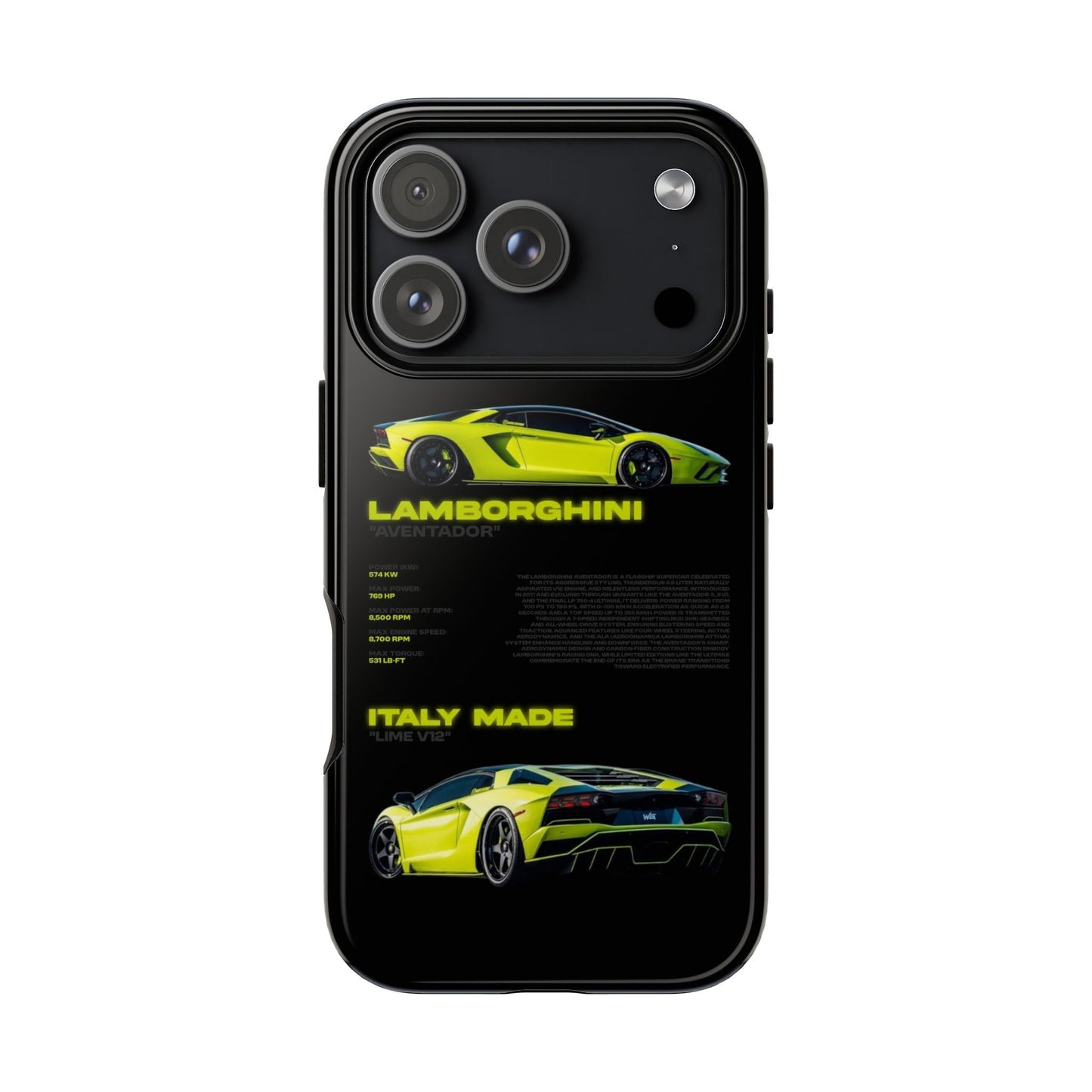 "Lime Bull" Sturdy Case