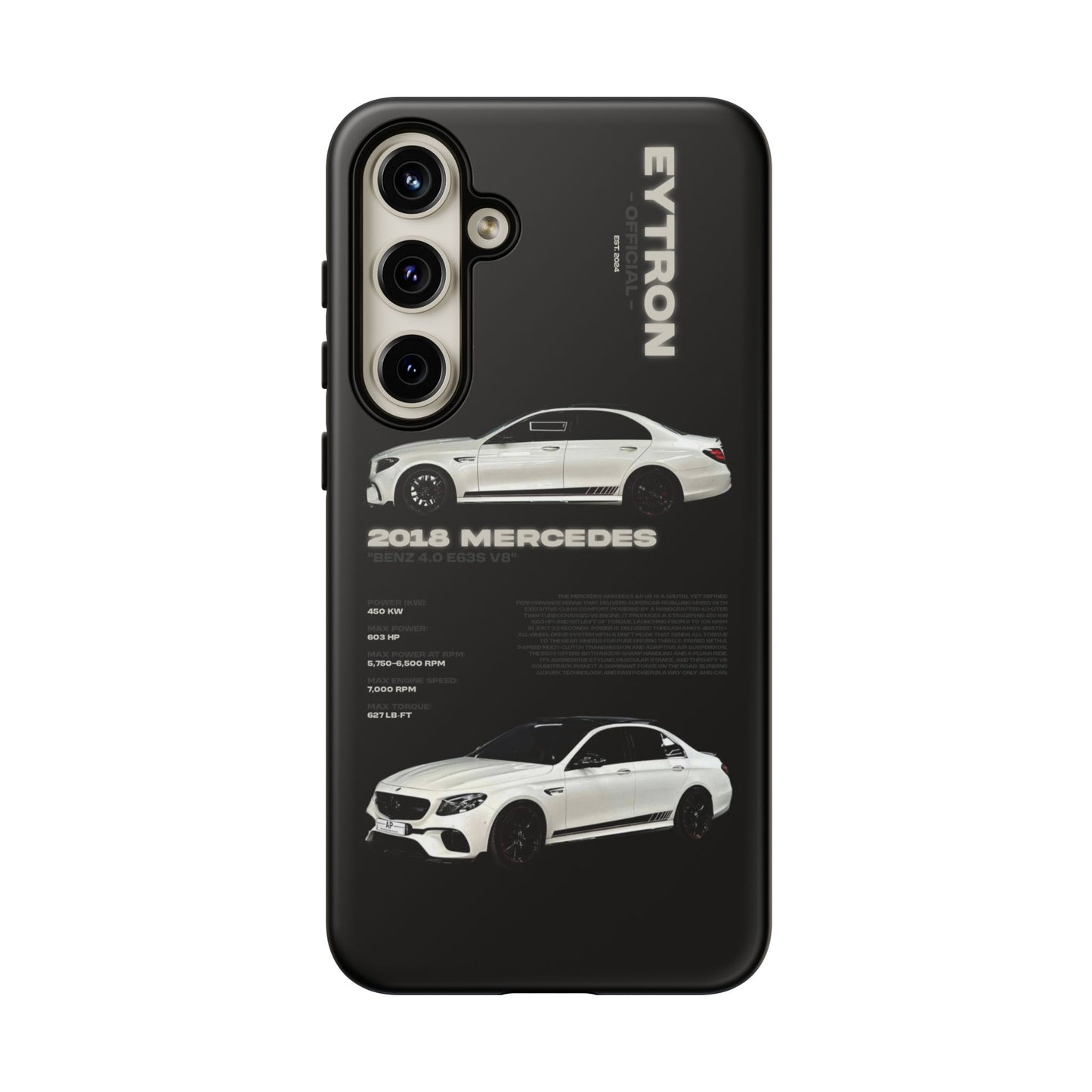 "Benz 4.0 E63S V8" Sturdy Case