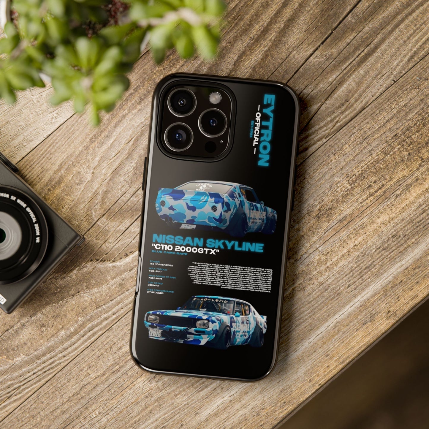 "Blue Camo Bape" Sturdy Case