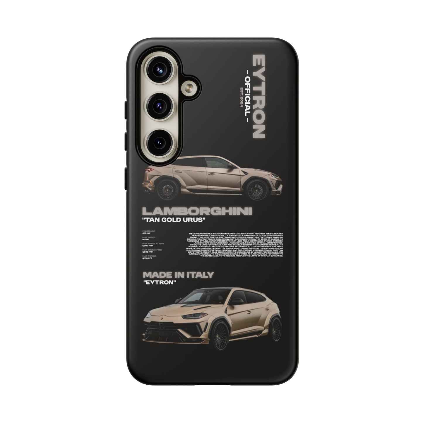 "Tan Gold Urus" Sturdy Case