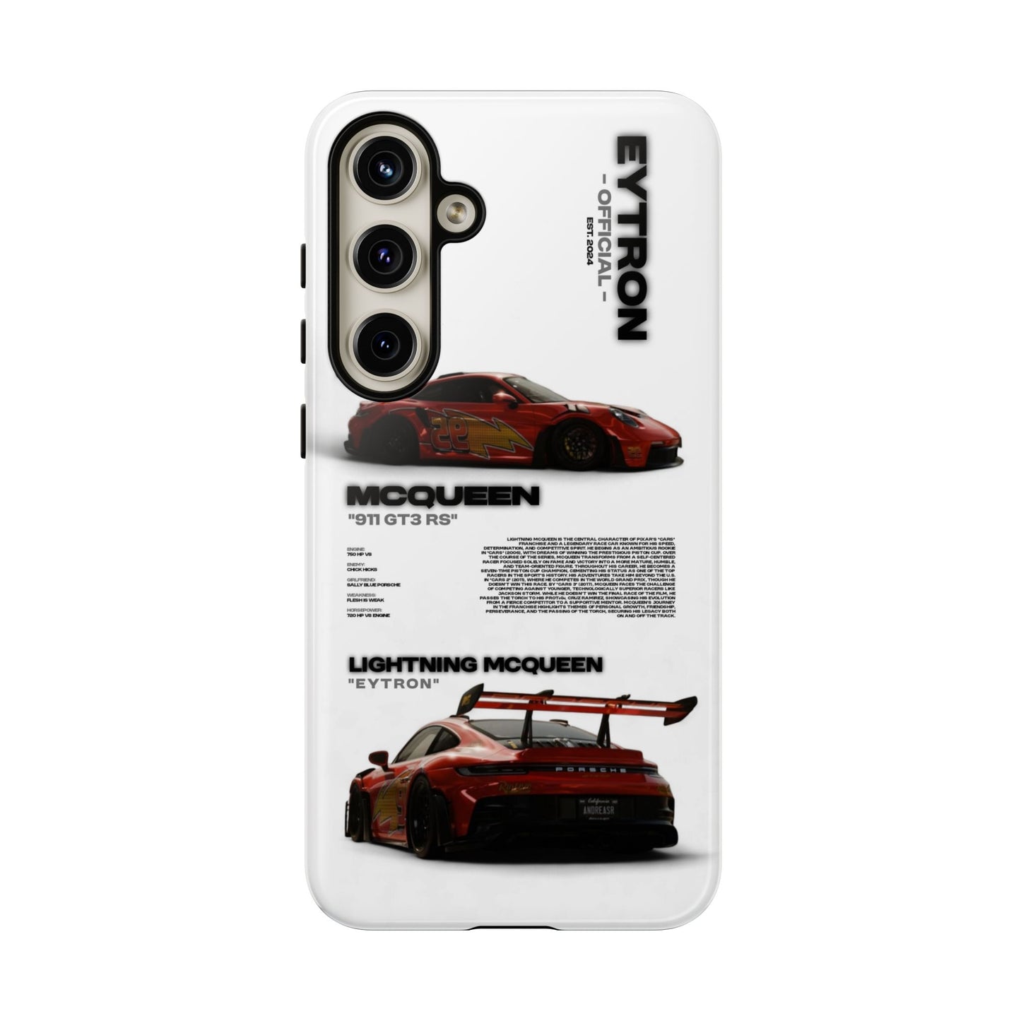 "McQueen" White Tough Case