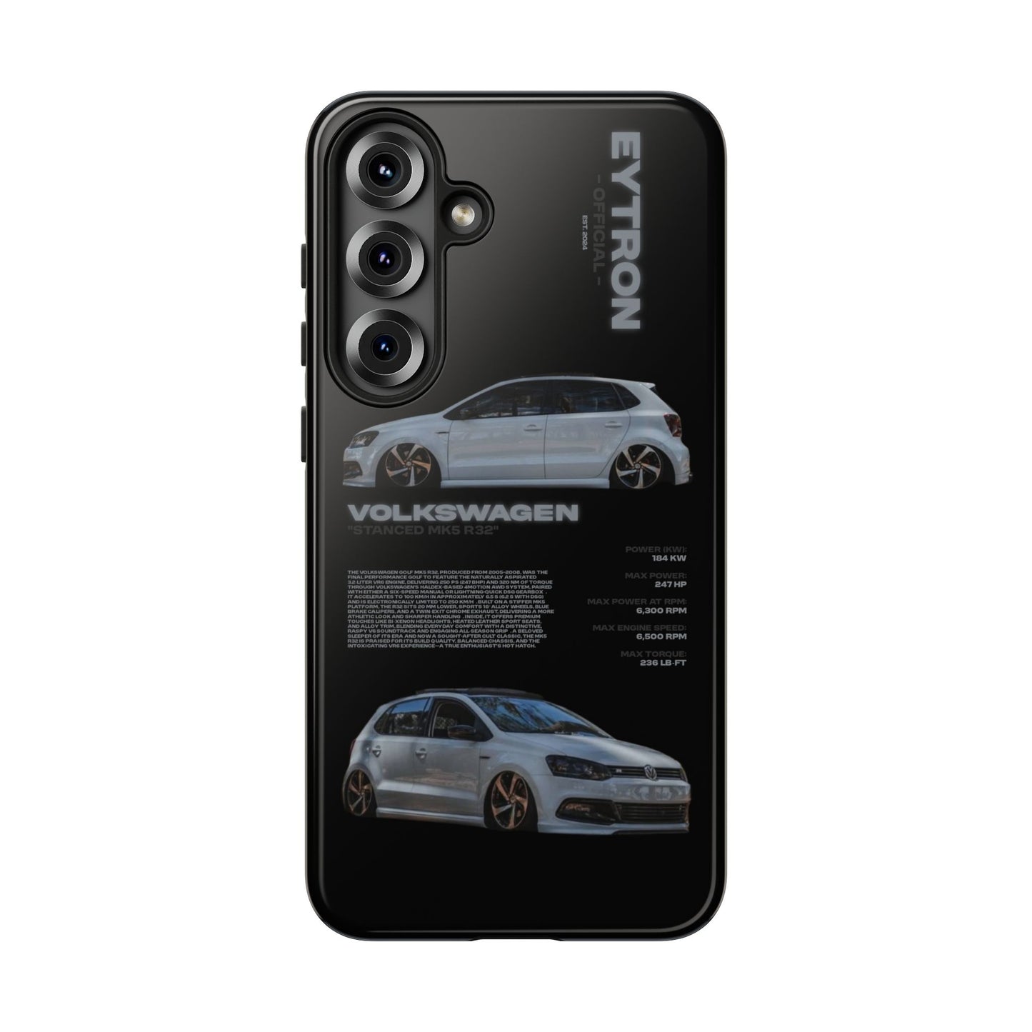 "Stanced MK5 R32" Sturdy Case