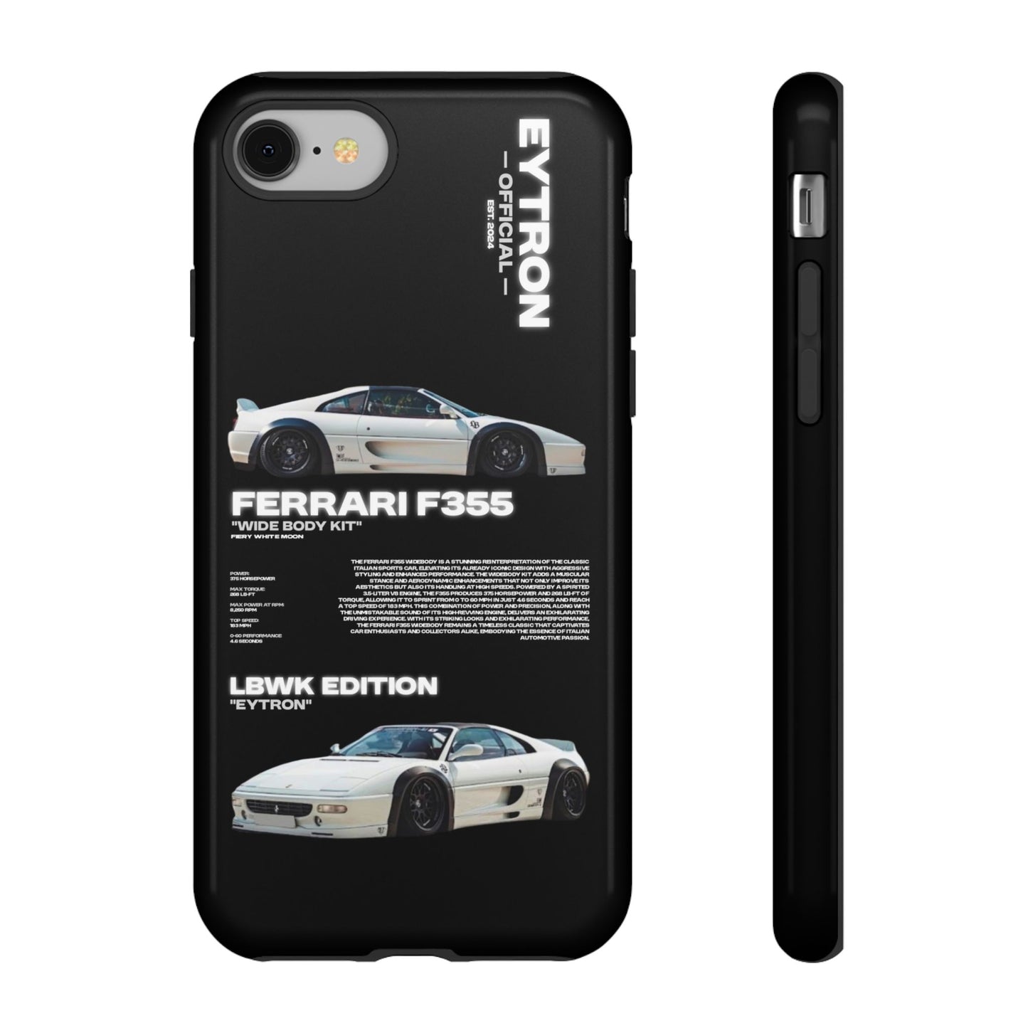 "Fiery White Moon" Sturdy Case
