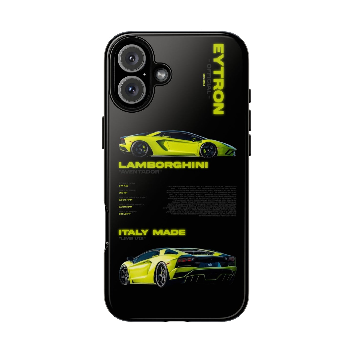 "Lime Bull" Sturdy Case