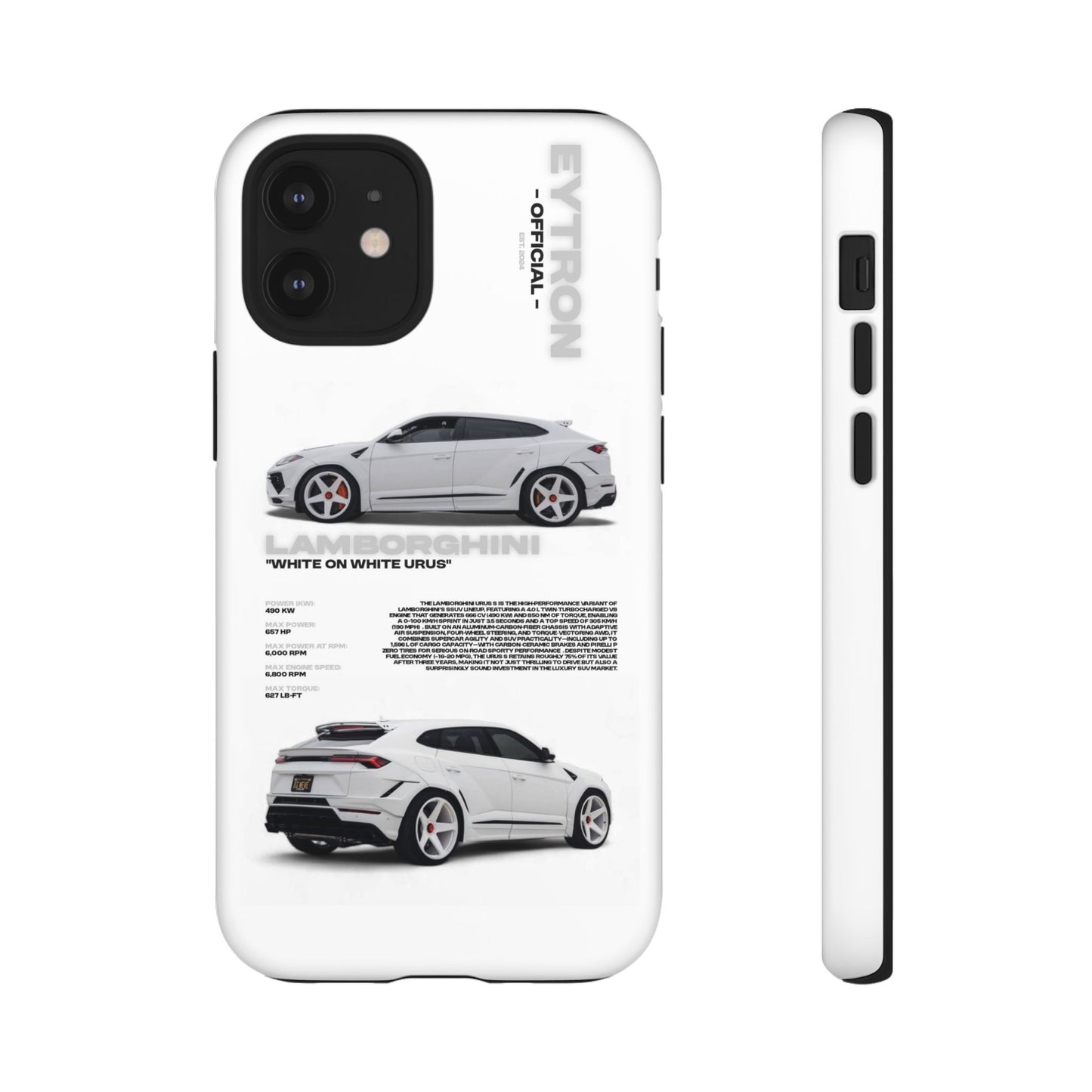 "White On White Urus" Sturdy Case
