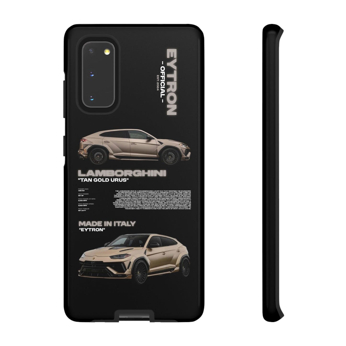 "Tan Gold Urus" Sturdy Case