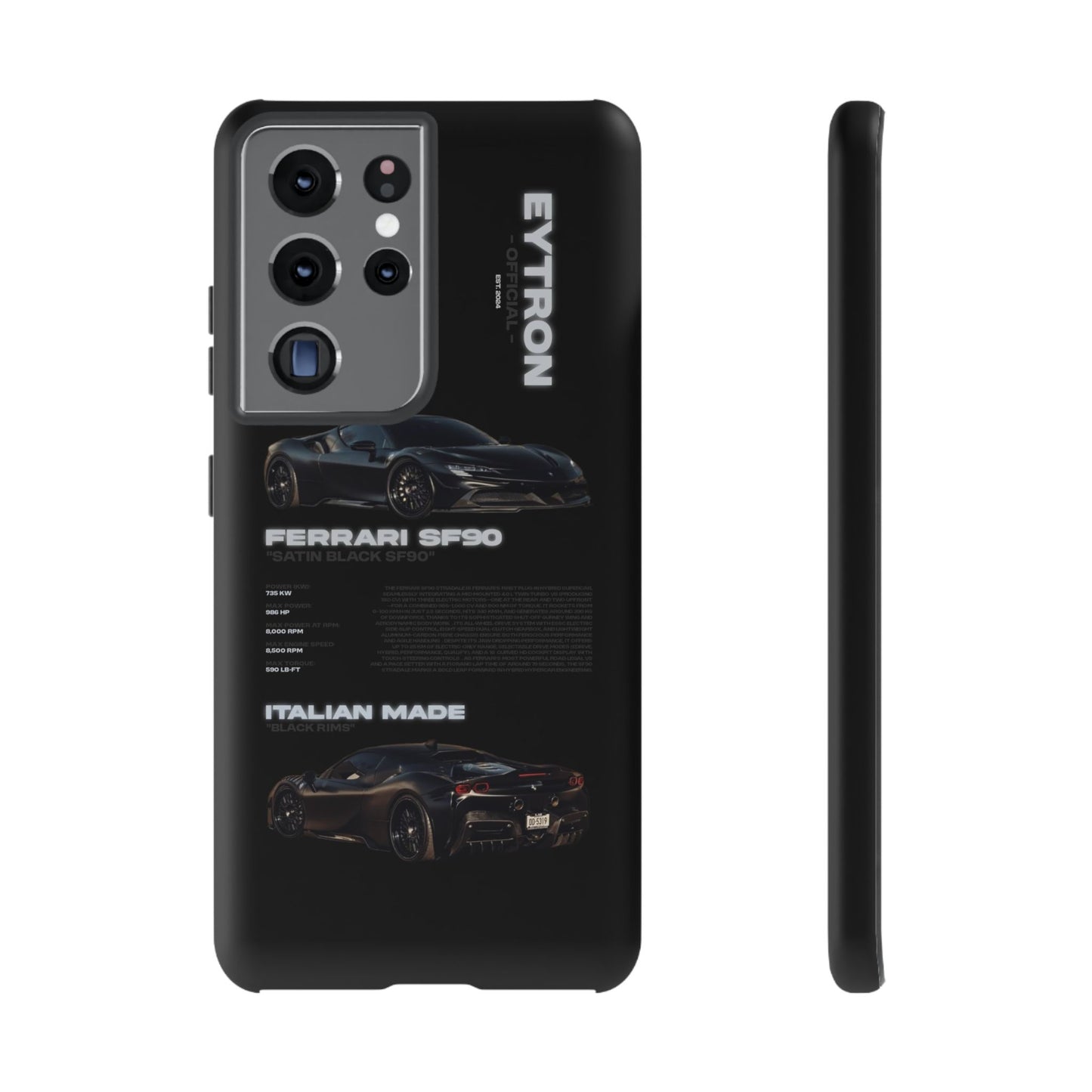 "Satin Black SF90" Sturdy Case
