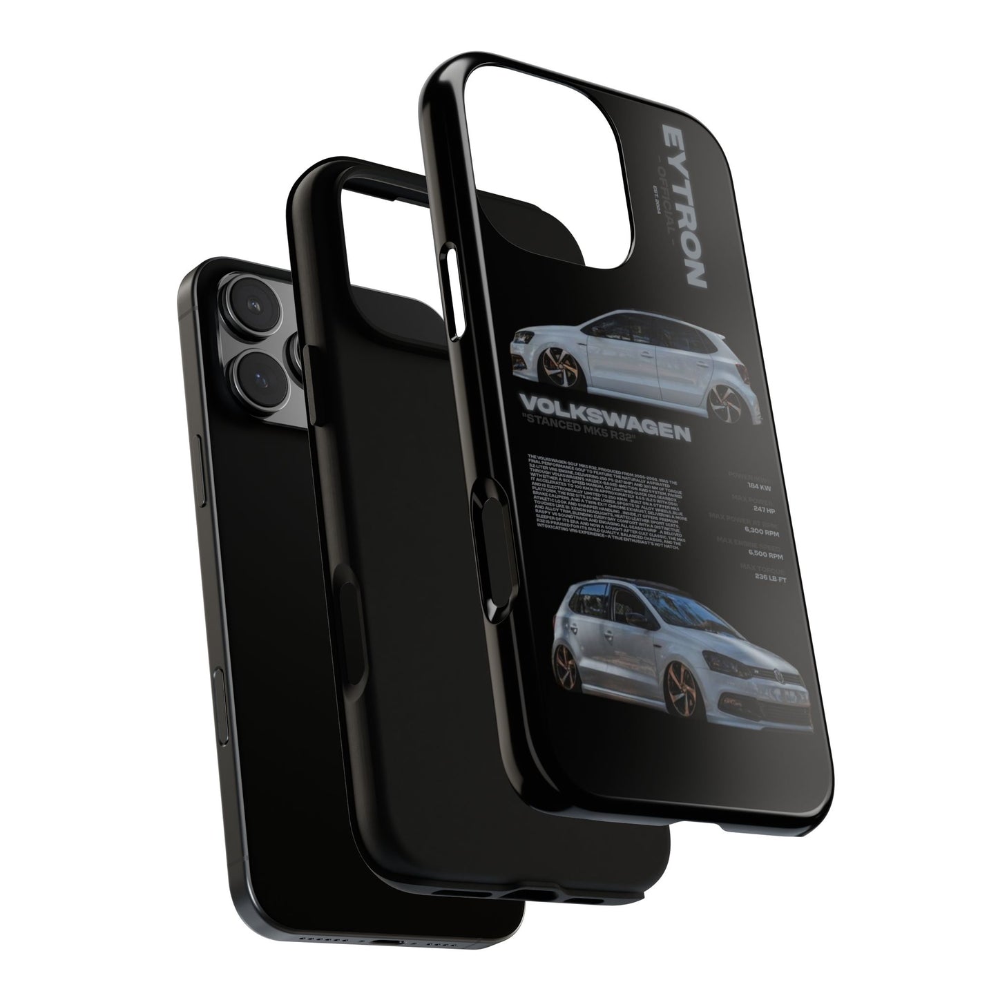 "Stanced MK5 R32" Sturdy Case