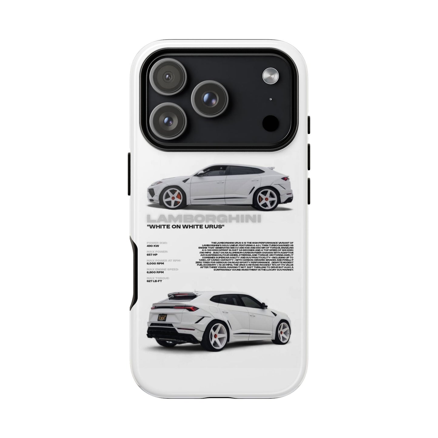"White On White Urus" Sturdy Case