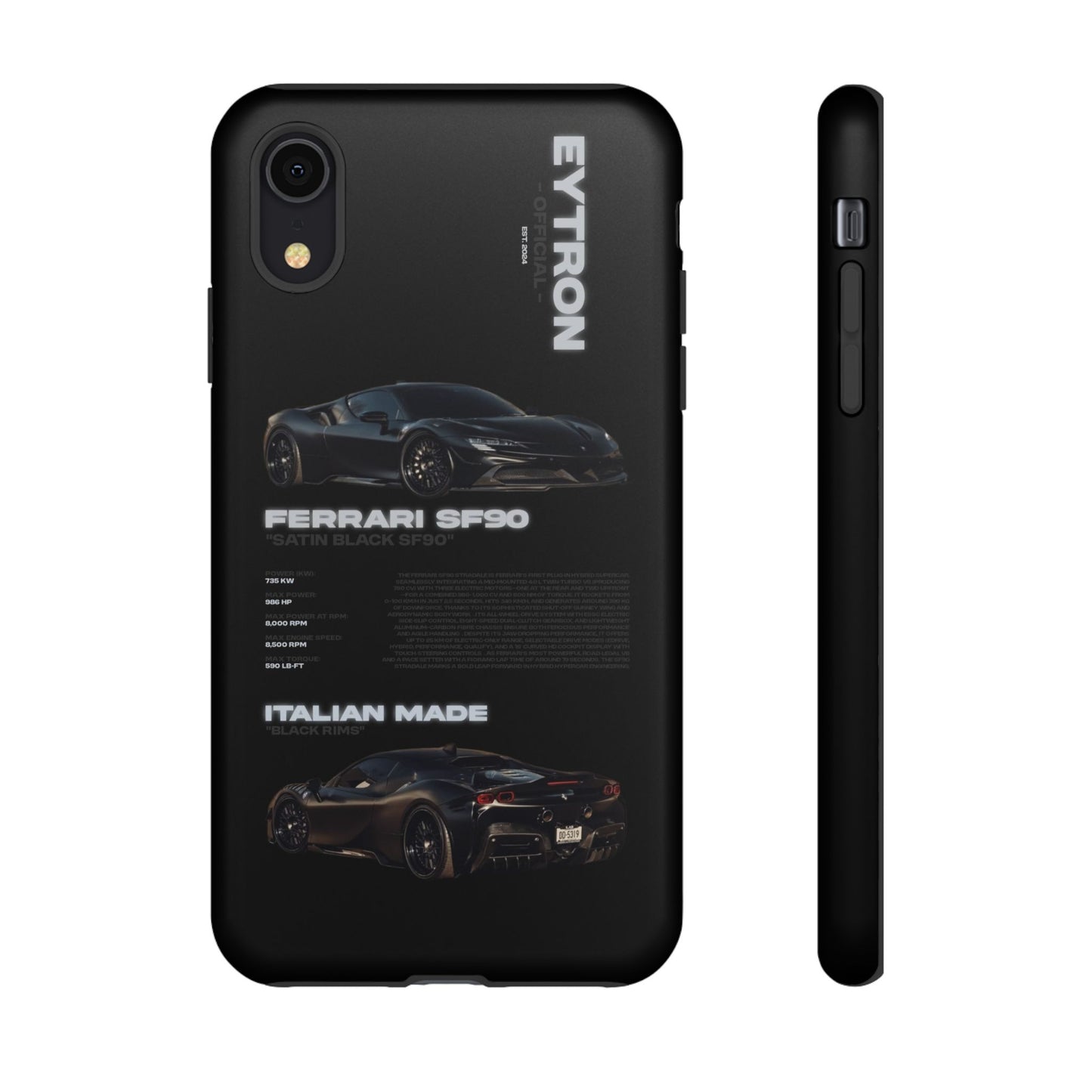 "Satin Black SF90" Sturdy Case
