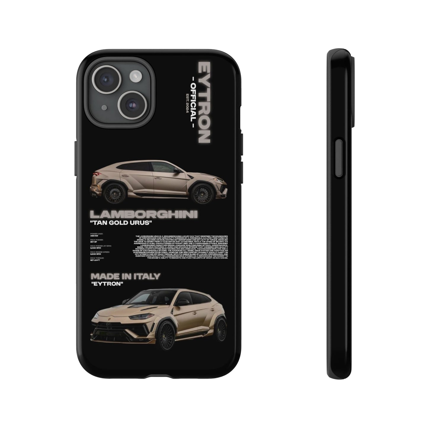 "Tan Gold Urus" Sturdy Case