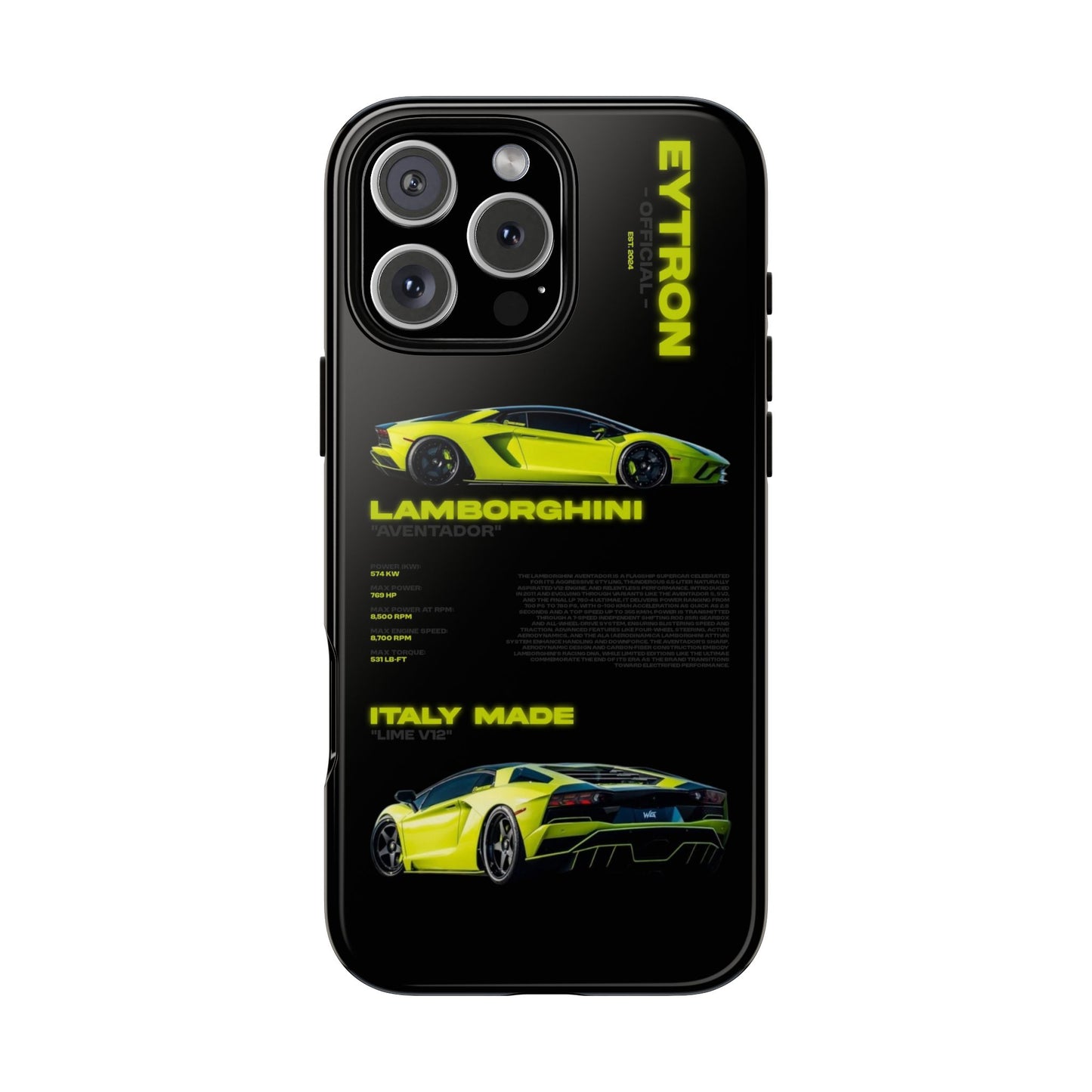 "Lime Bull" Sturdy Case