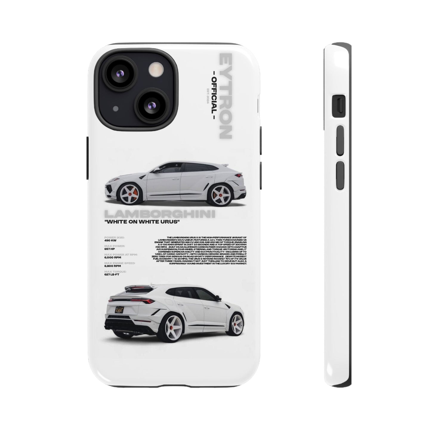 "White On White Urus" Sturdy Case