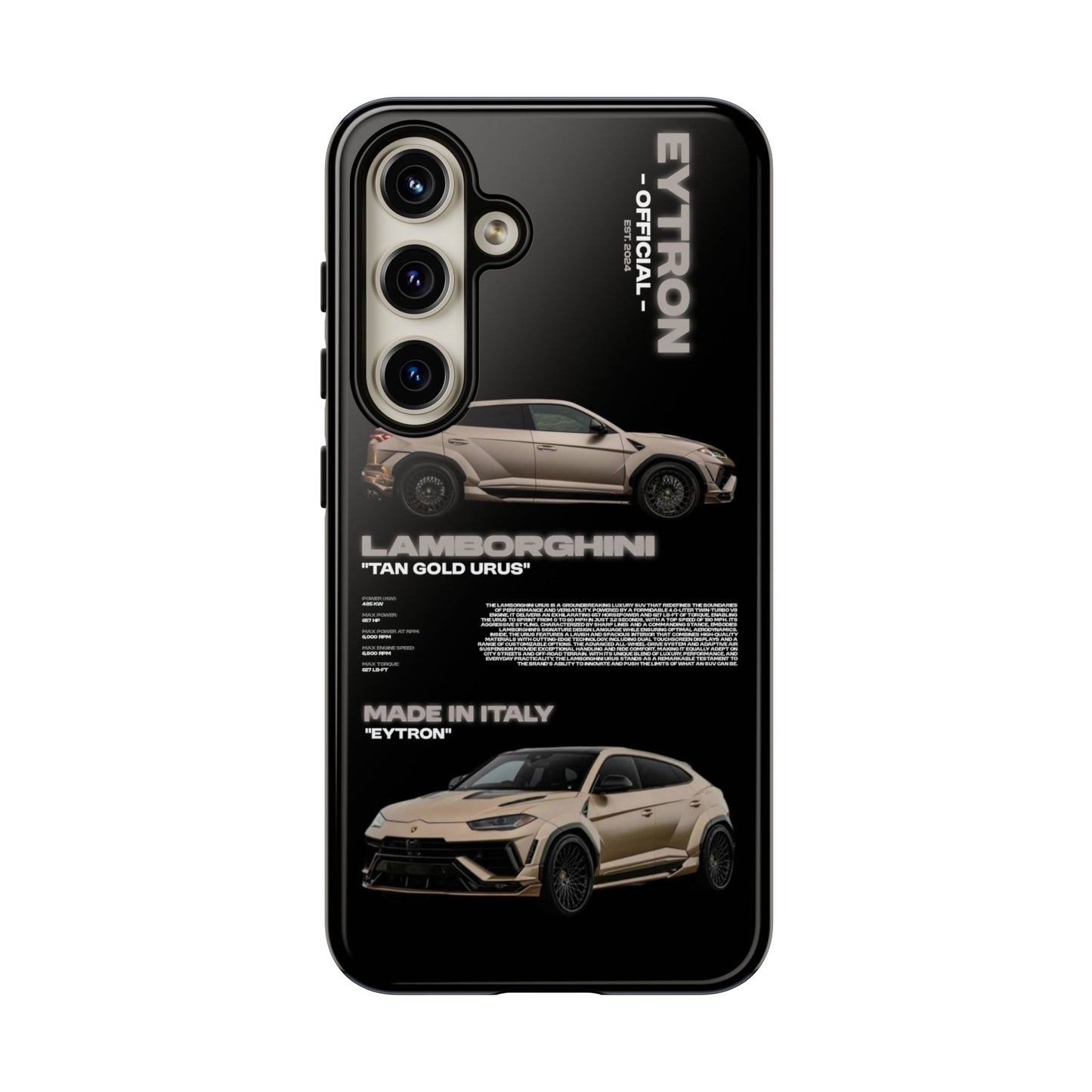 "Tan Gold Urus" Sturdy Case