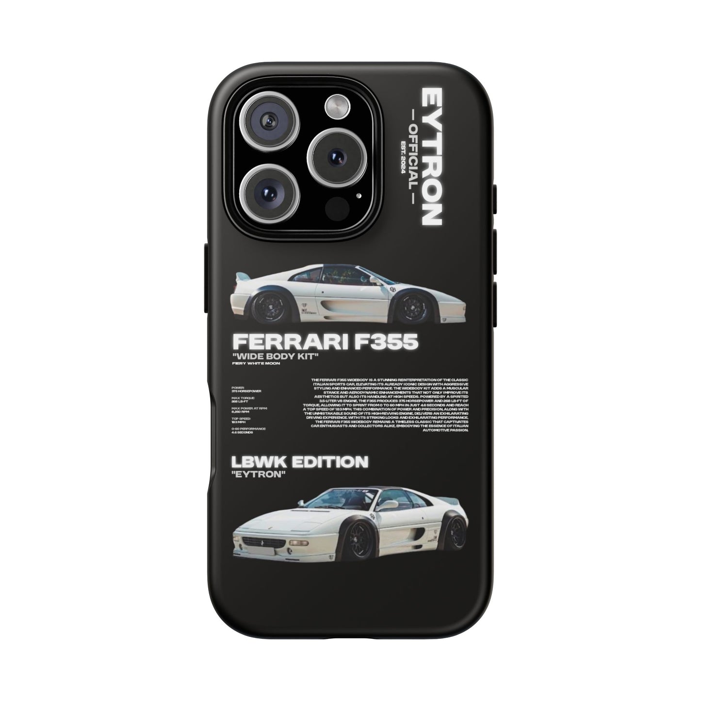 "Fiery White Moon" Sturdy Case