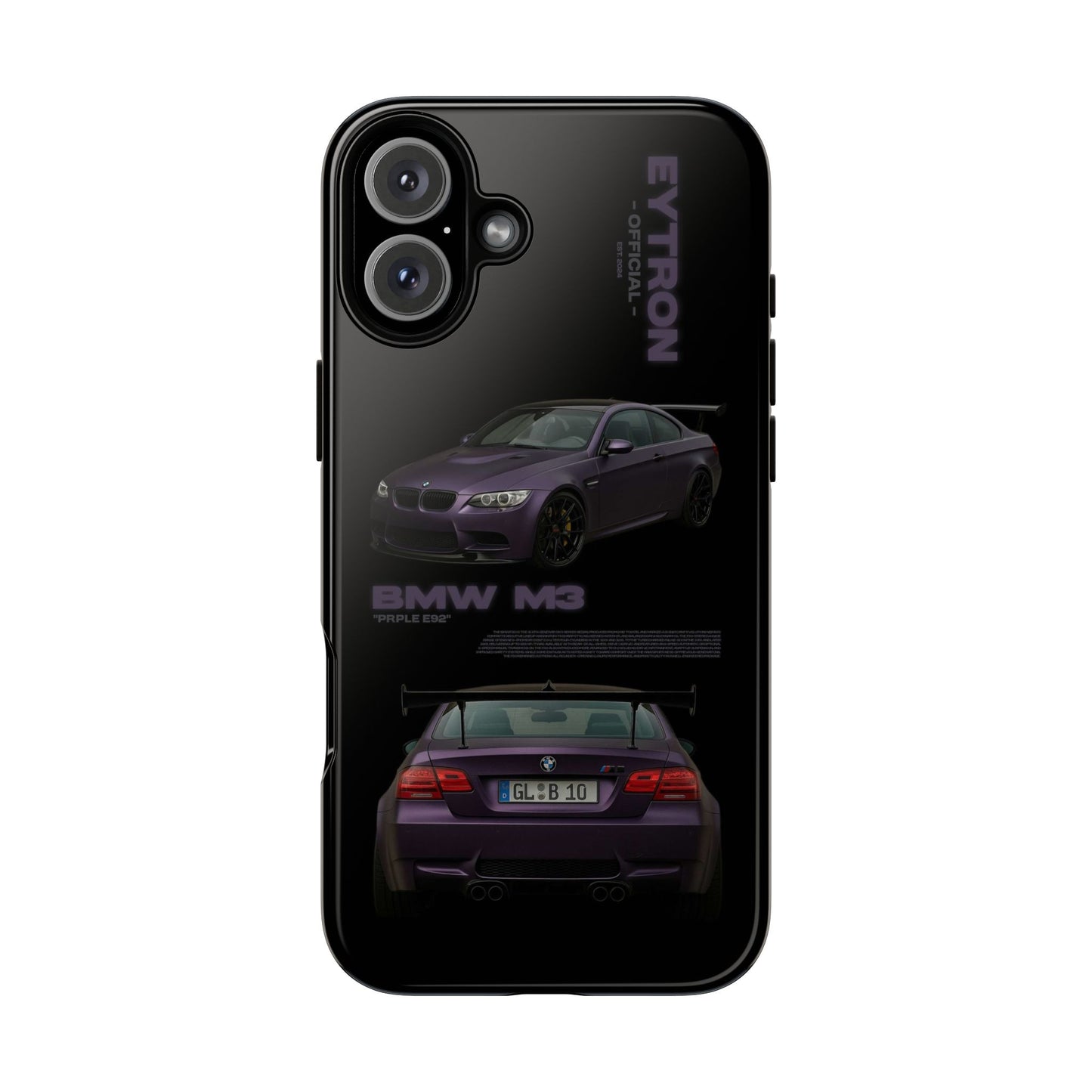 "PRPLE E92" Sturdy Case