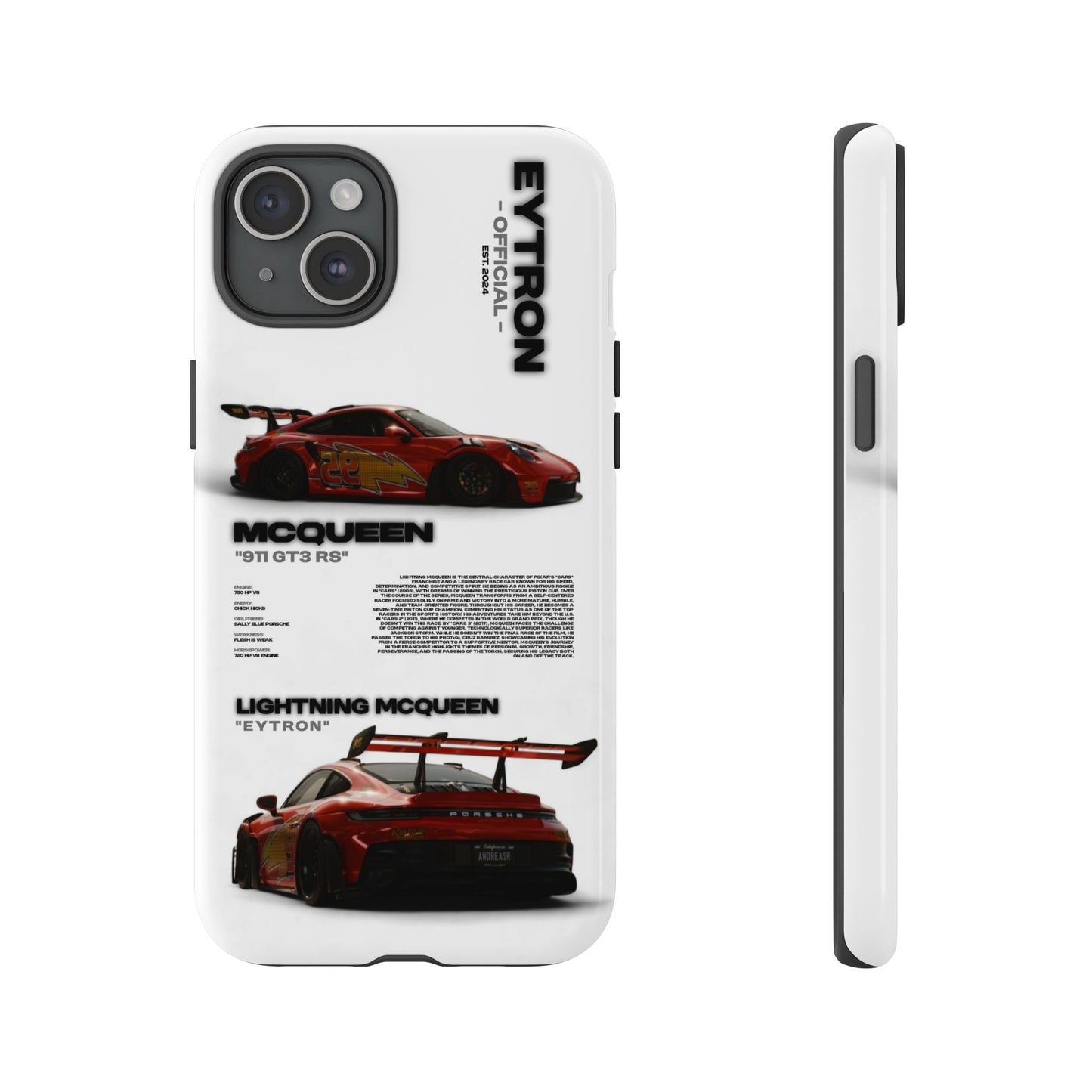 "McQueen" White Tough Case