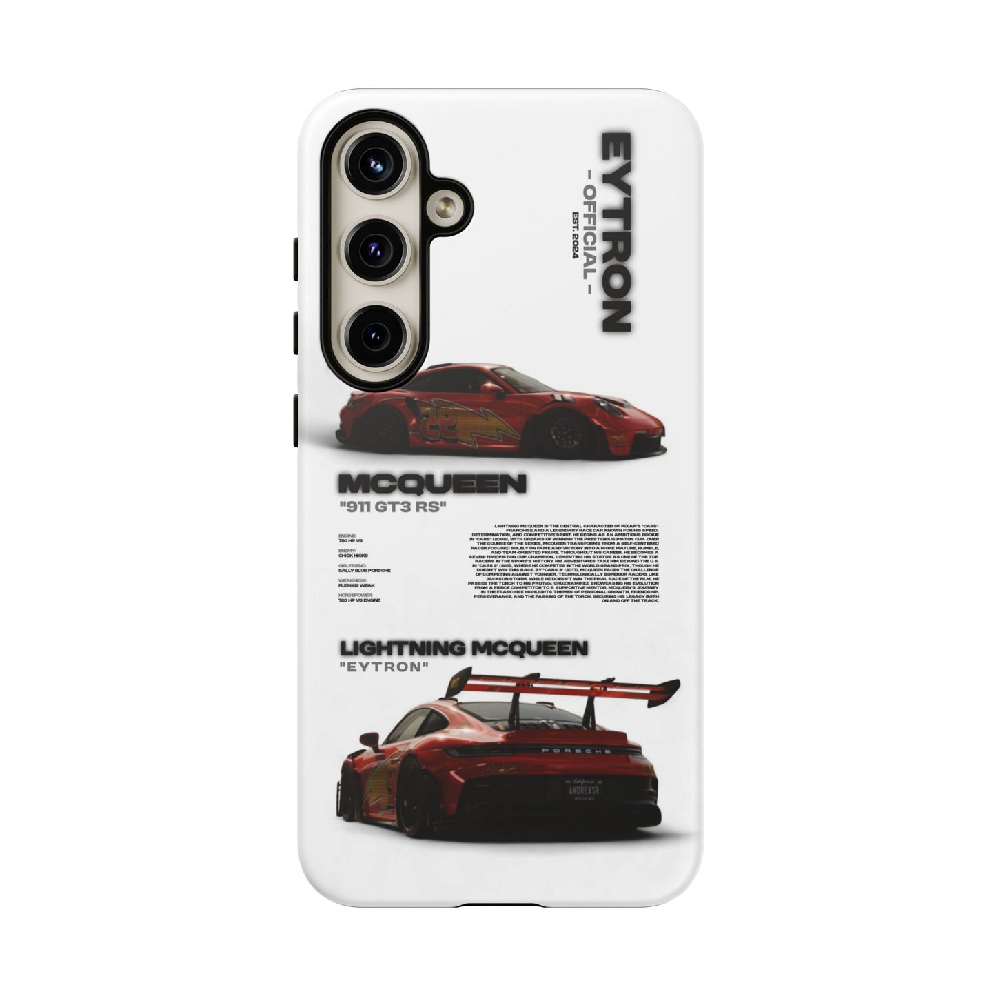 "McQueen" White Tough Case