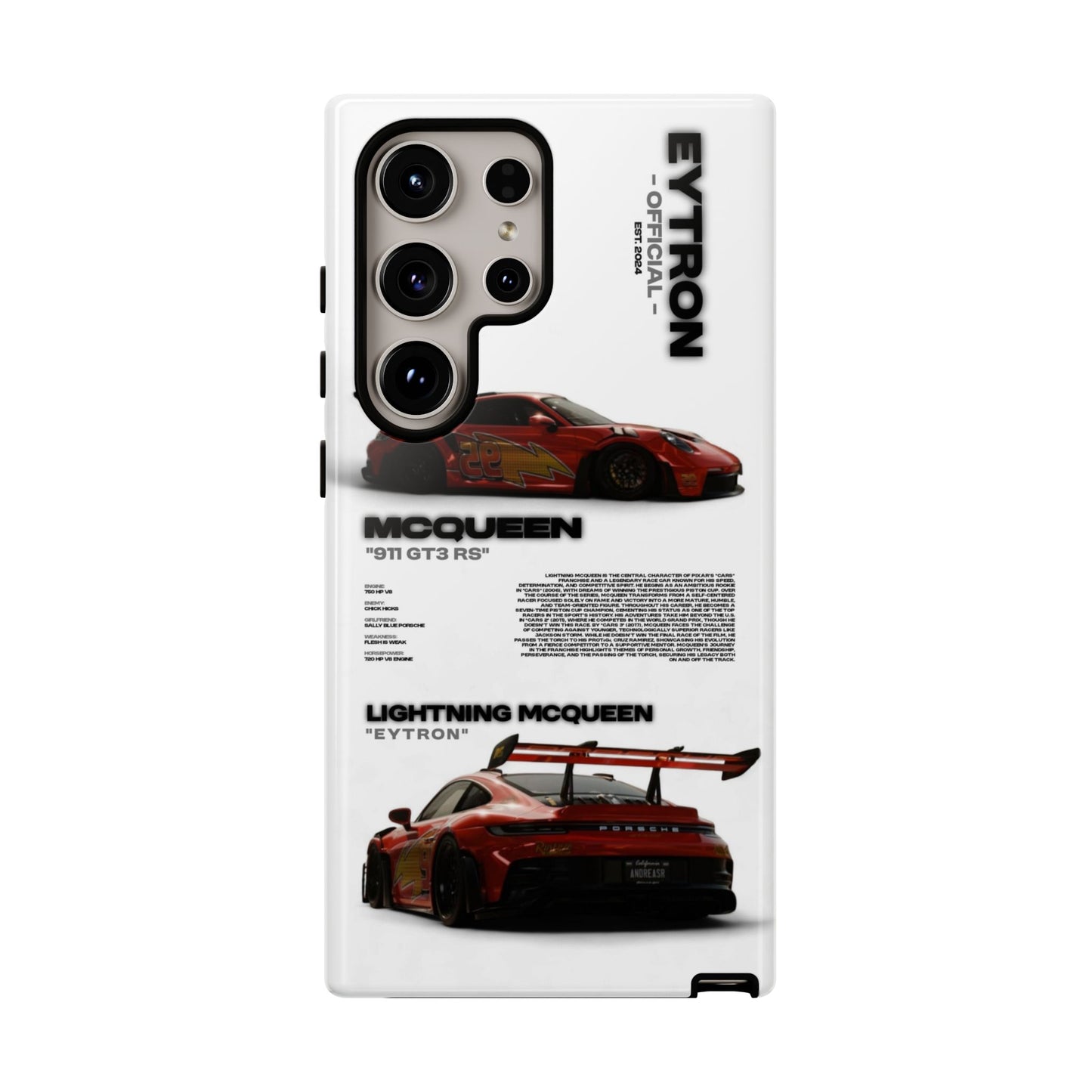 "McQueen" White Tough Case