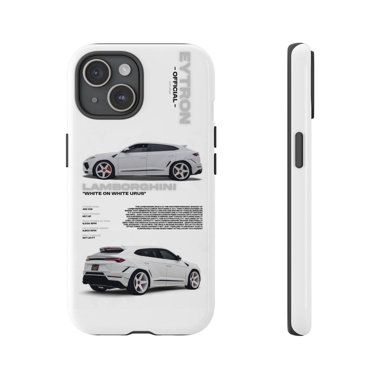 "White On White Urus" Sturdy Case