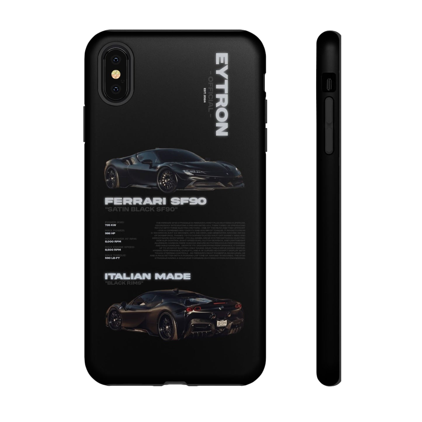 "Satin Black SF90" Sturdy Case