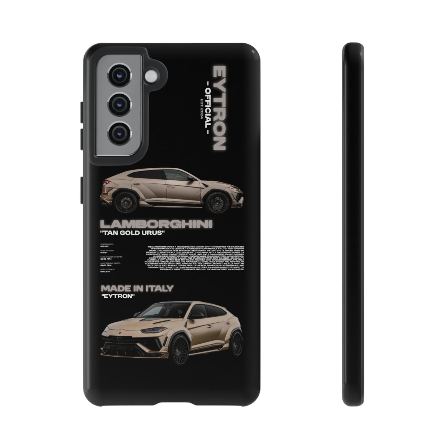 "Tan Gold Urus" Sturdy Case