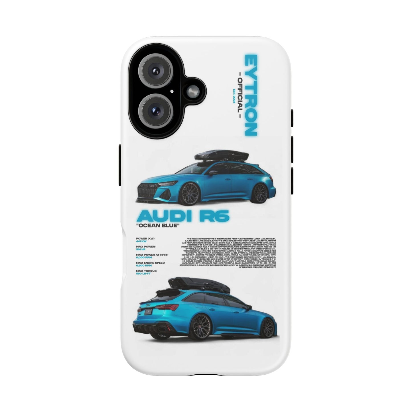 "Ocean Blue R6" Sturdy Case