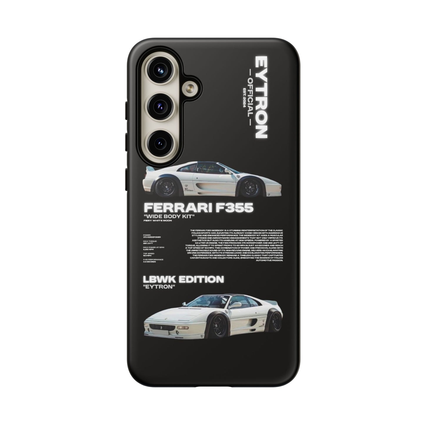 "Fiery White Moon" Sturdy Case