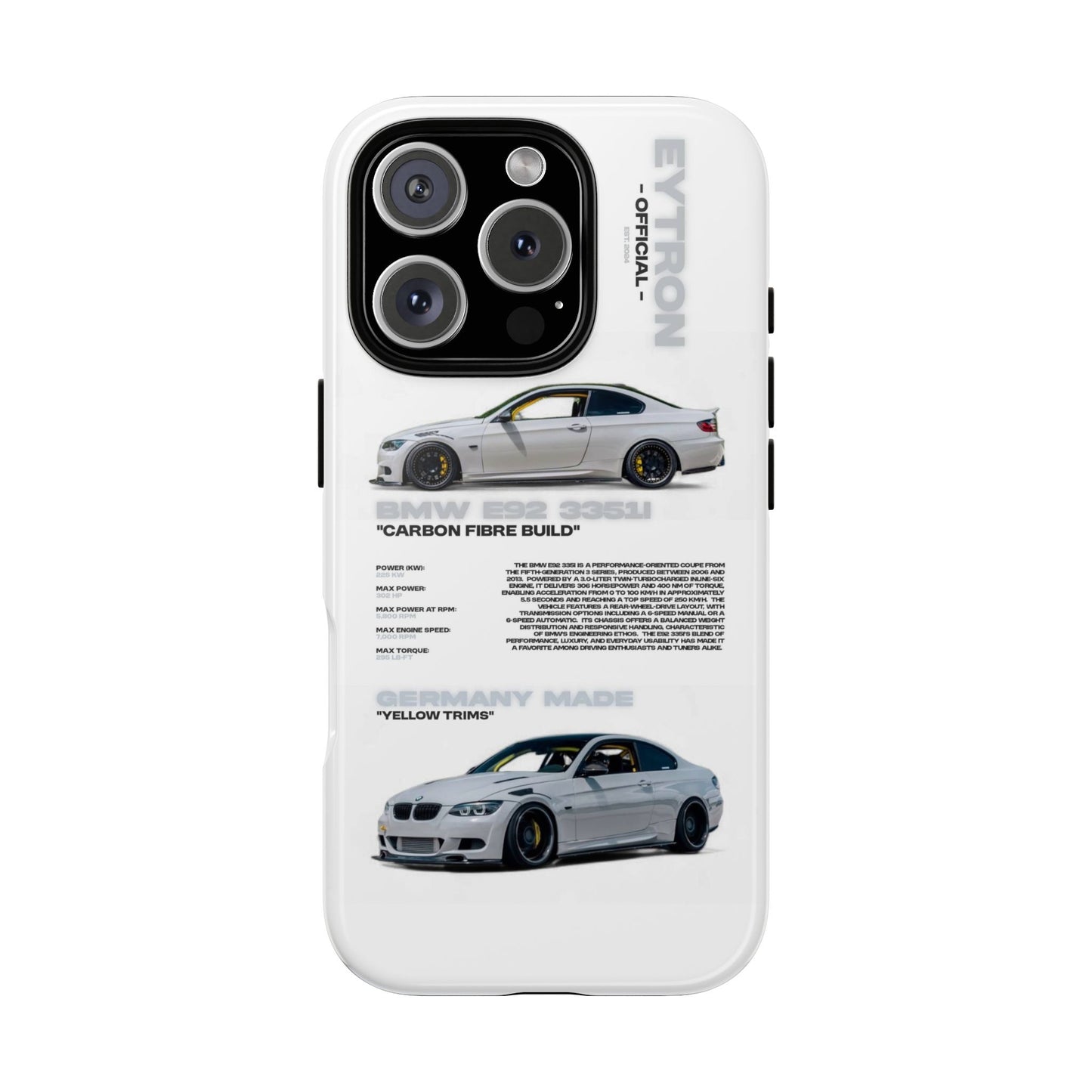 "Carbon E92" Sturdy Case