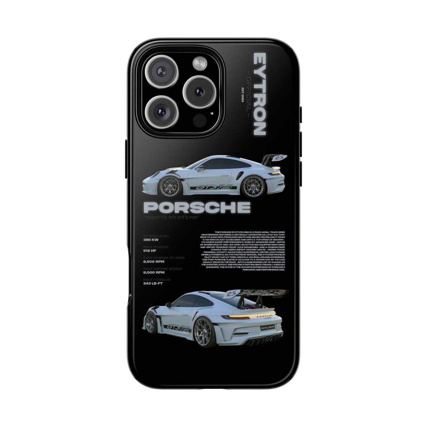 "Whyte 911 GT3 RS" Sturdy Case