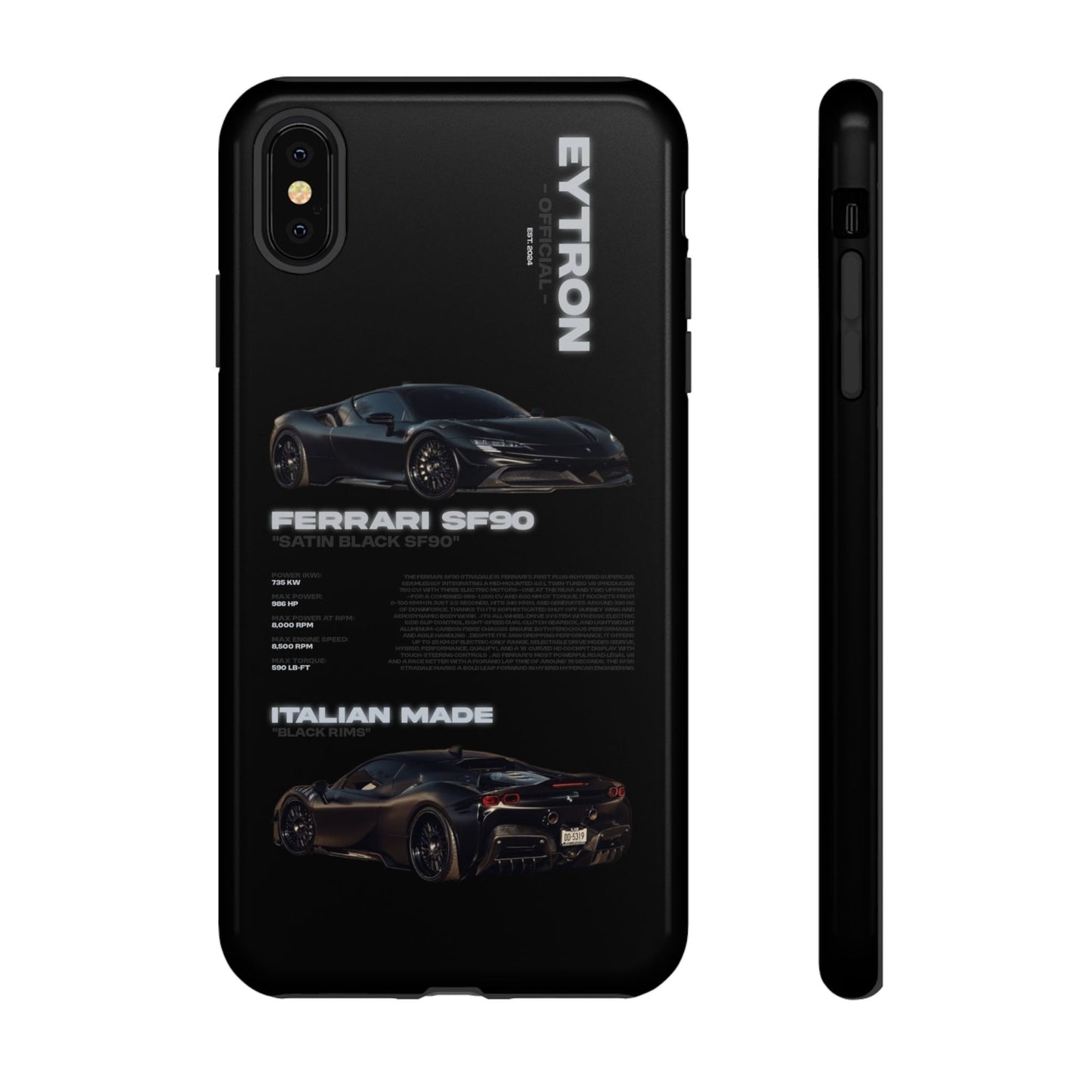 "Satin Black SF90" Sturdy Case