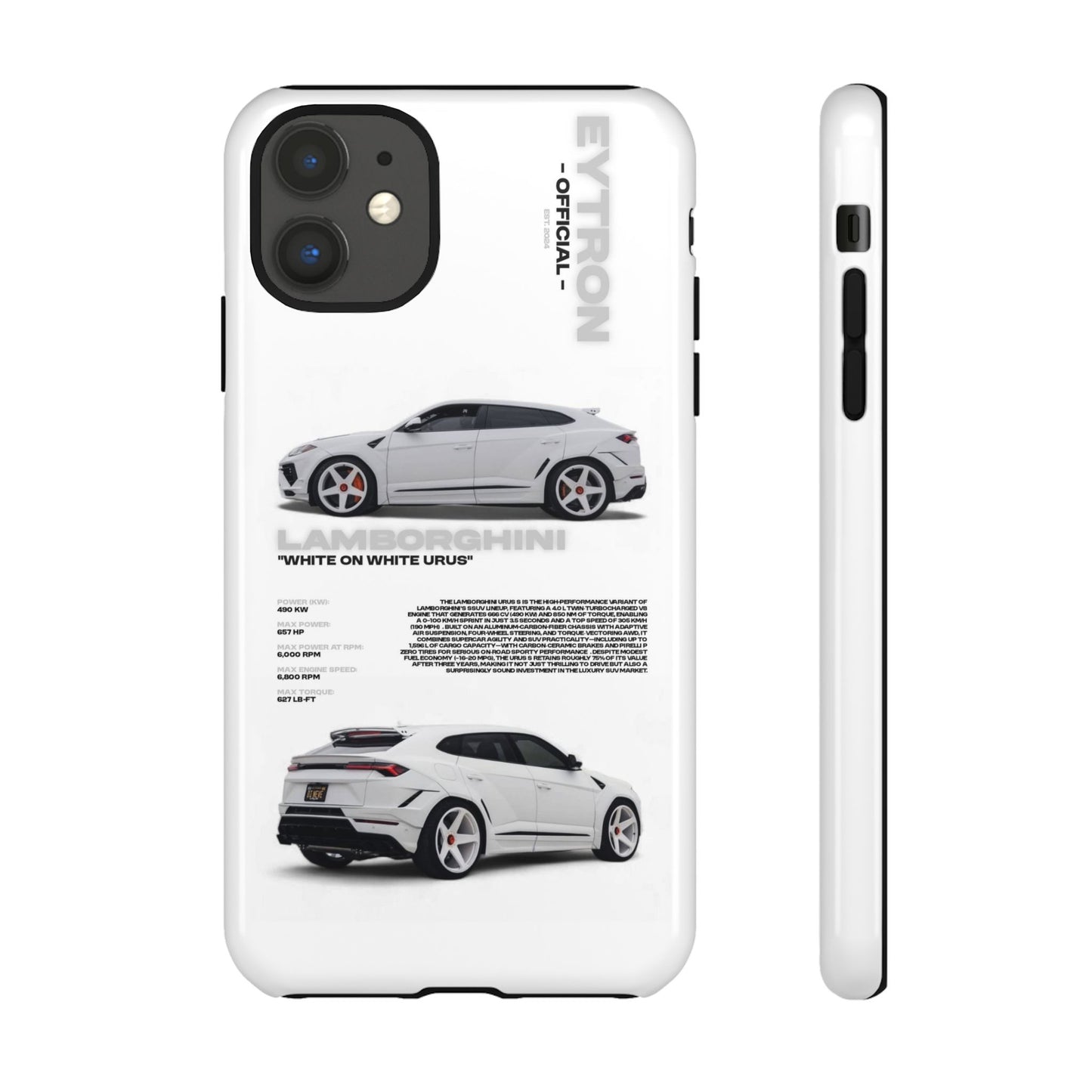 "White On White Urus" Sturdy Case