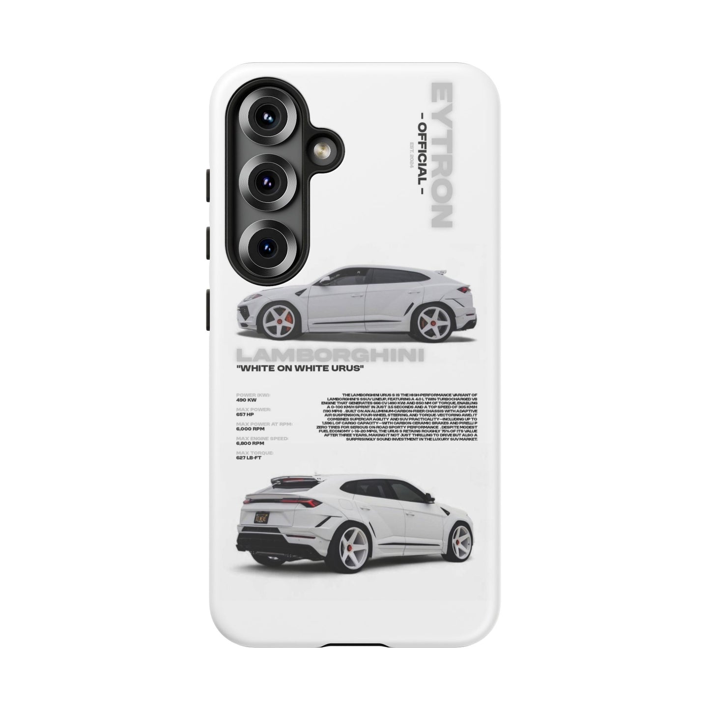 "White On White Urus" Sturdy Case