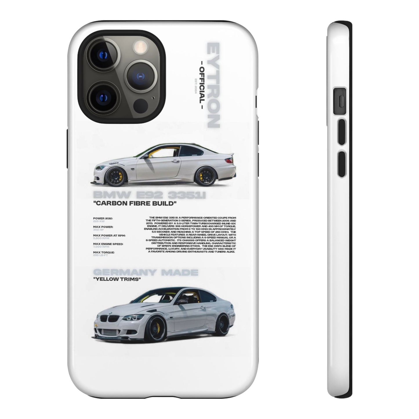 "Carbon E92" Sturdy Case