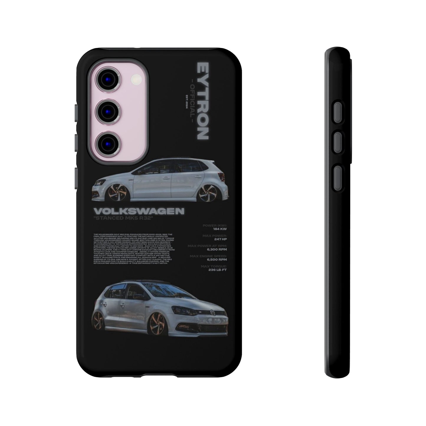 "Stanced MK5 R32" Sturdy Case