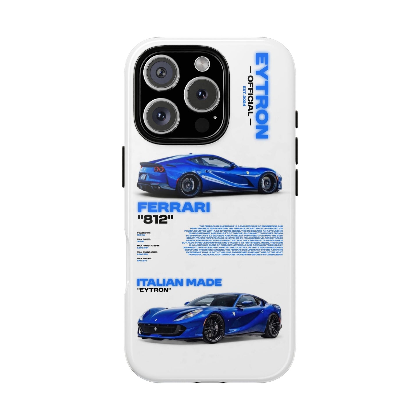 "Blue Thunder" Sturdy Case