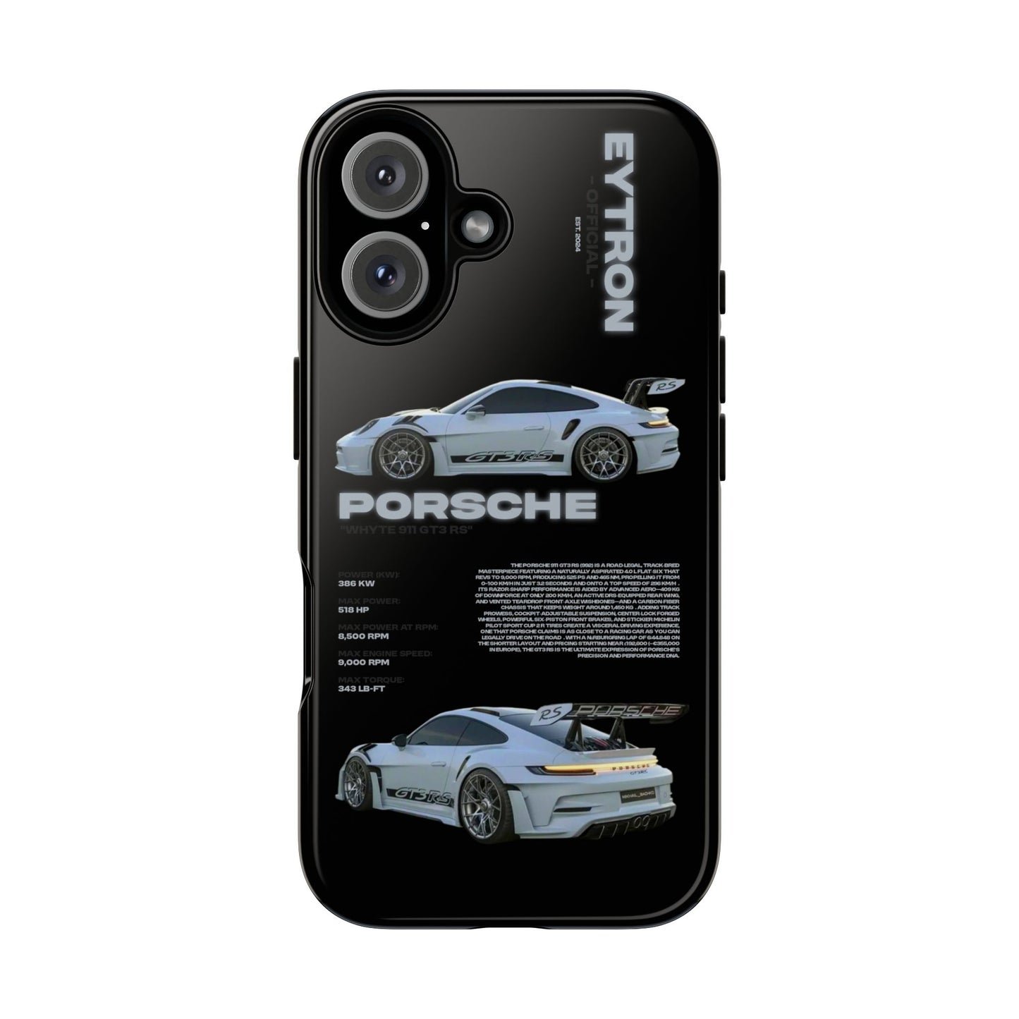 "Whyte 911 GT3 RS" Sturdy Case