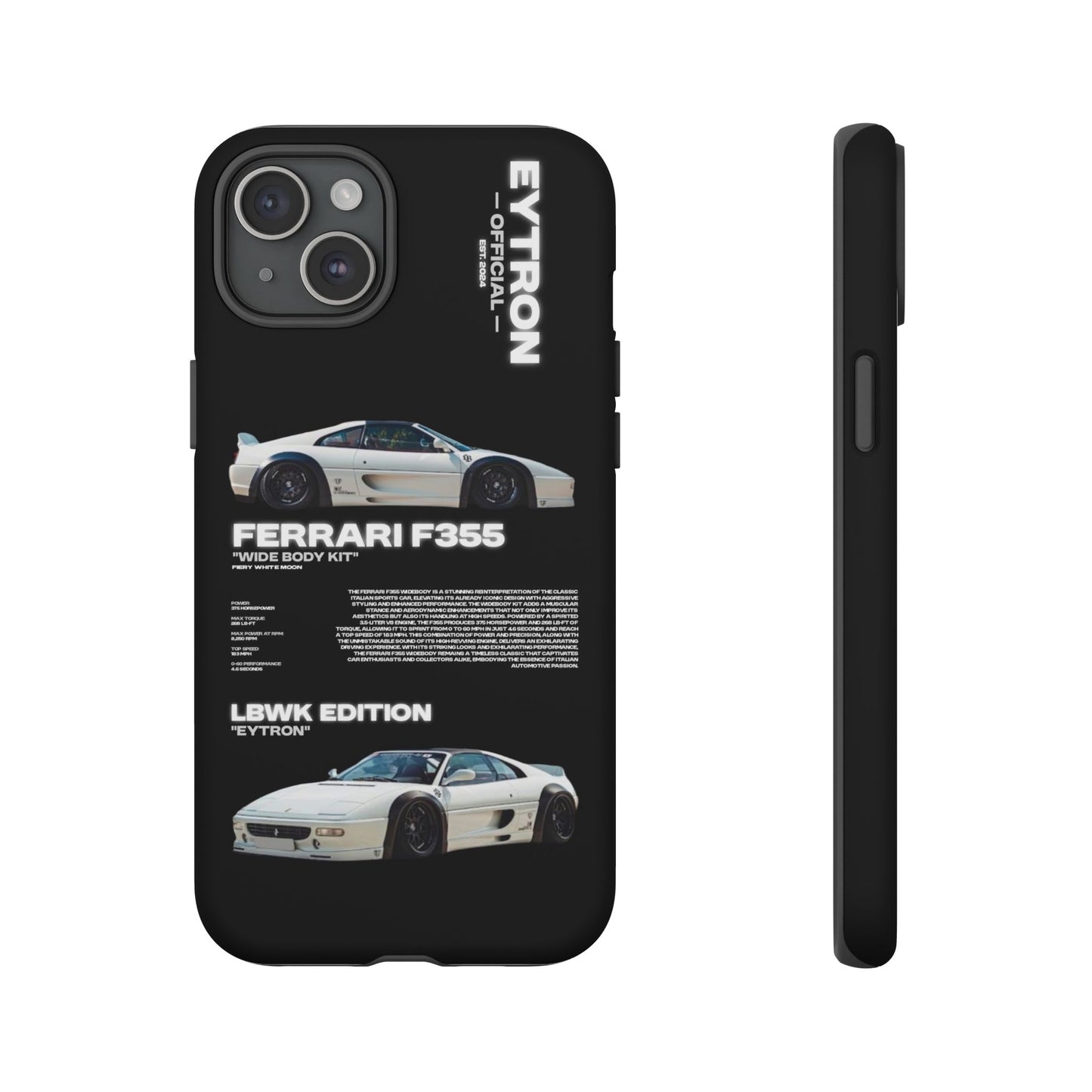"Fiery White Moon" Sturdy Case