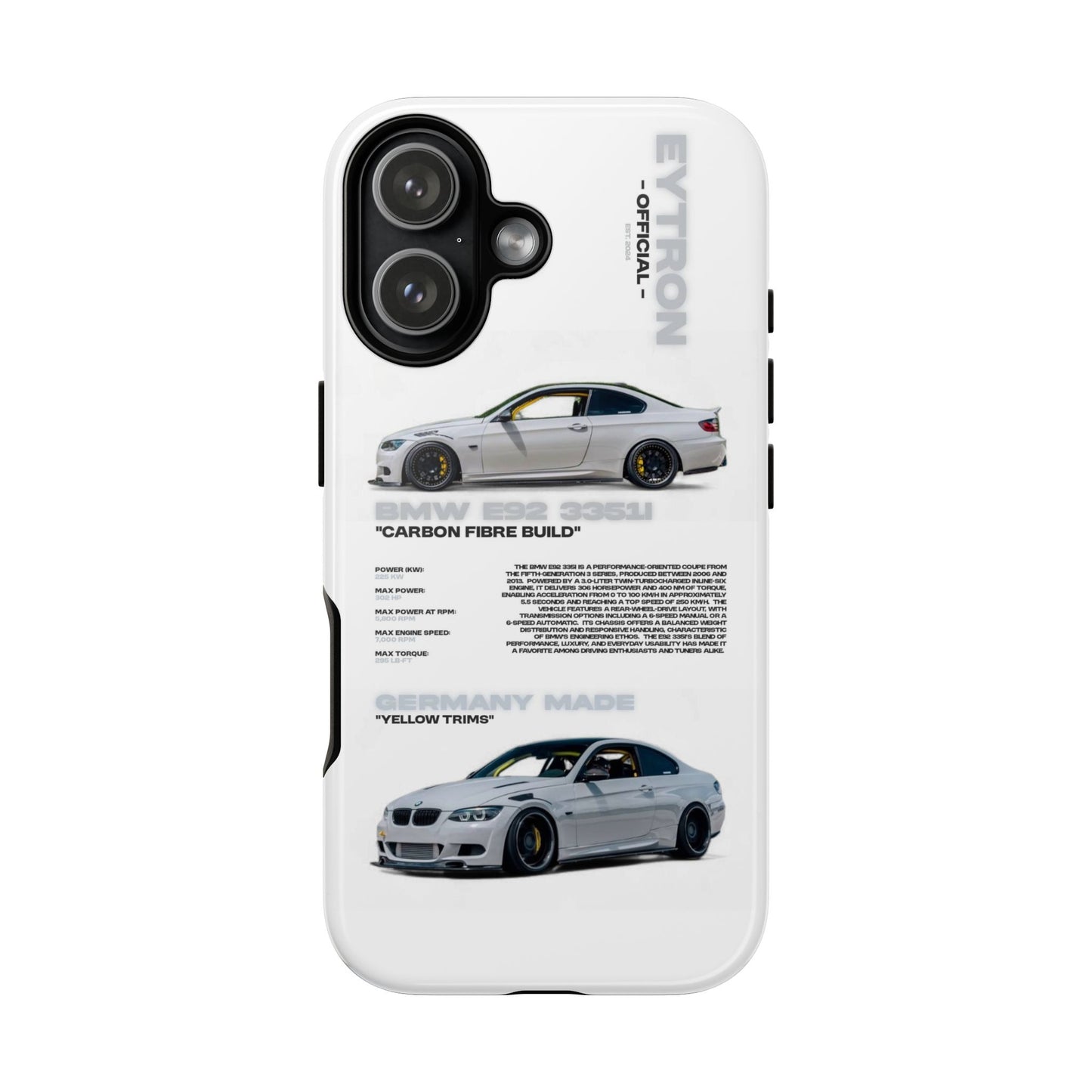 "Carbon E92" Sturdy Case