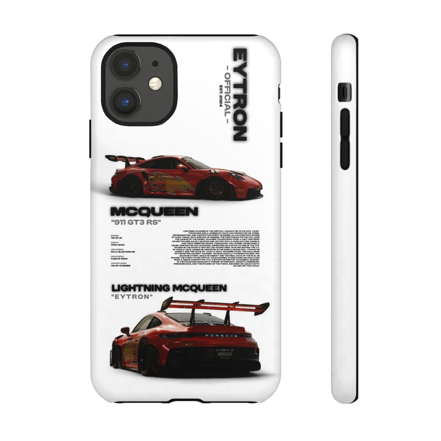 "McQueen" White Tough Case