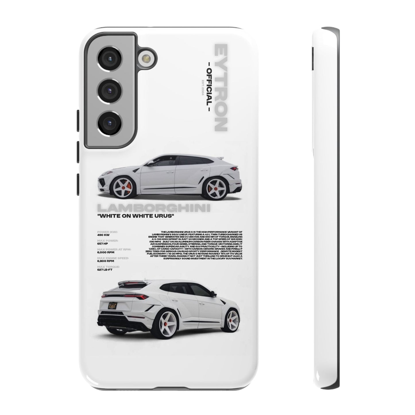 "White On White Urus" Sturdy Case