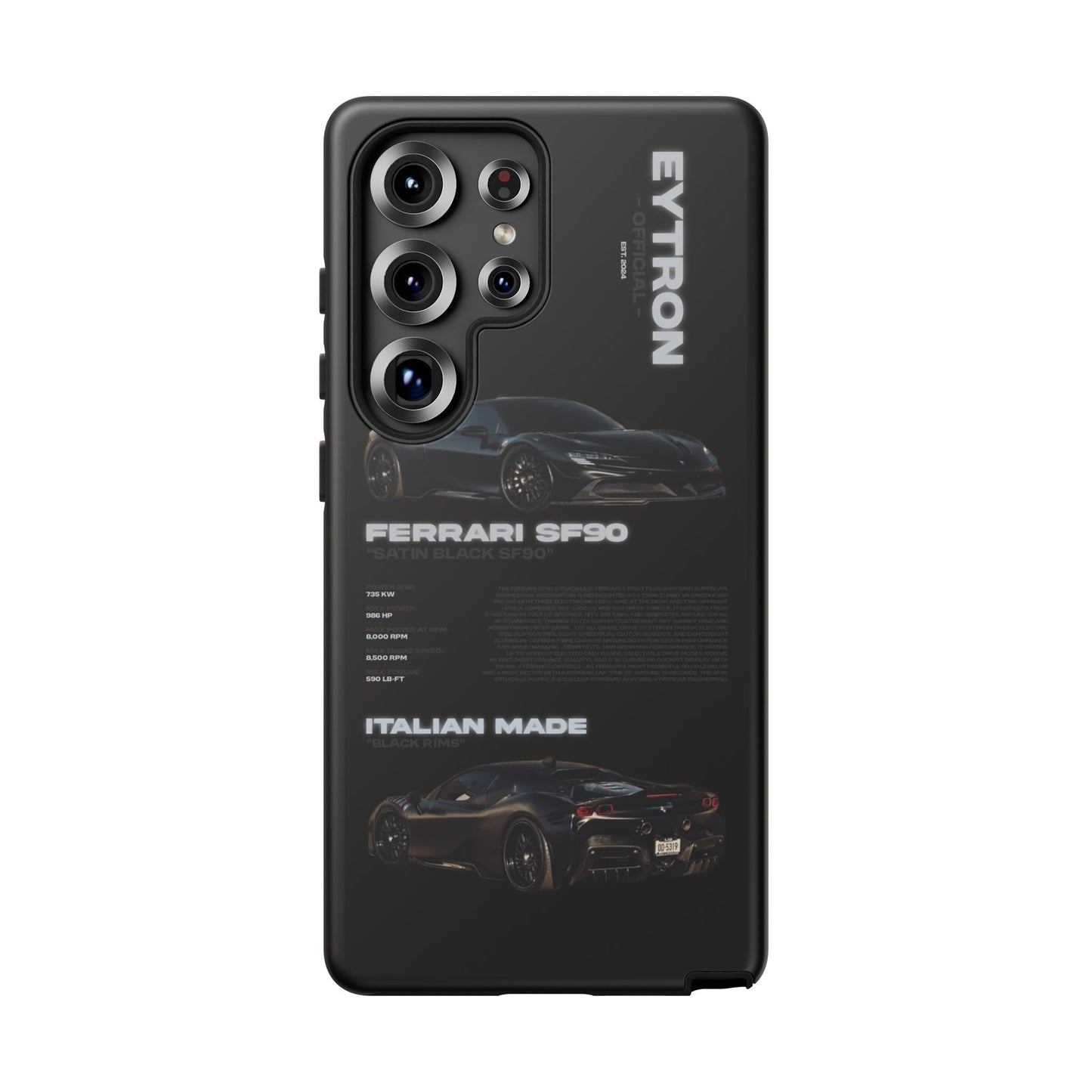 "Satin Black SF90" Sturdy Case
