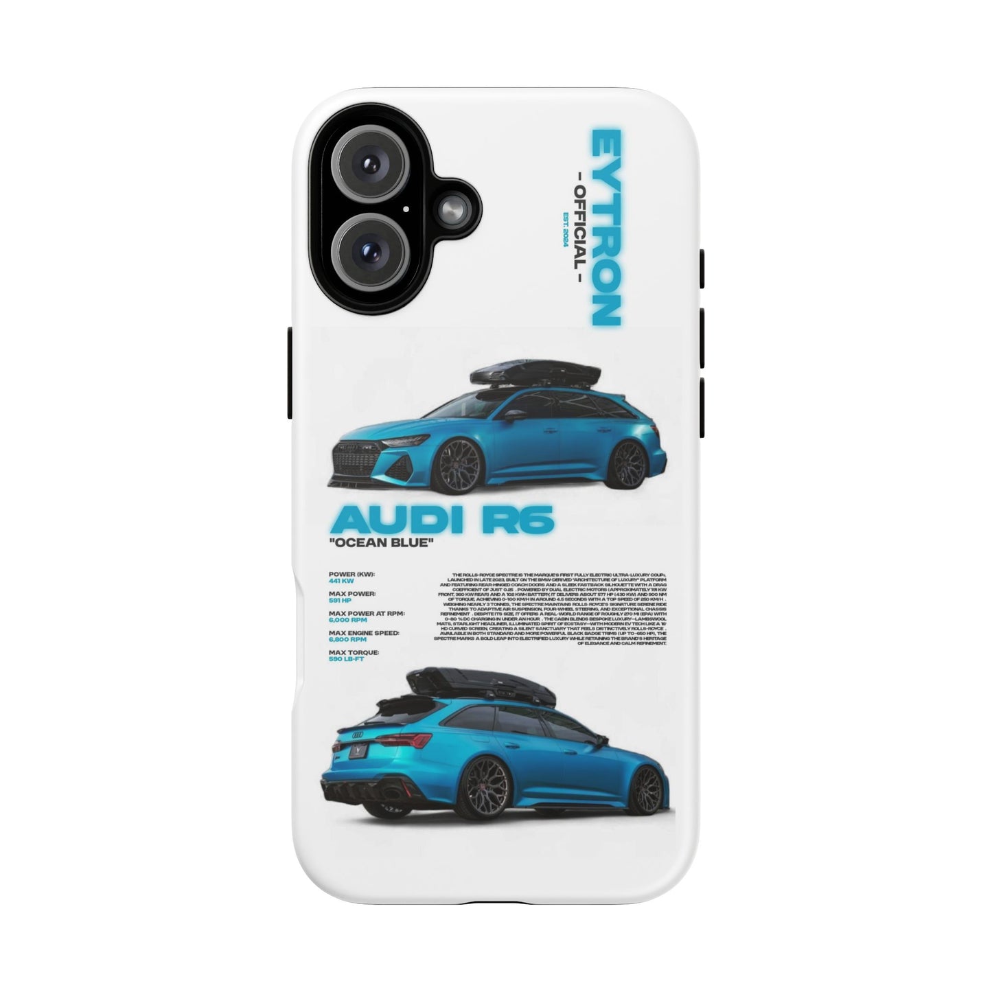 "Ocean Blue R6" Sturdy Case