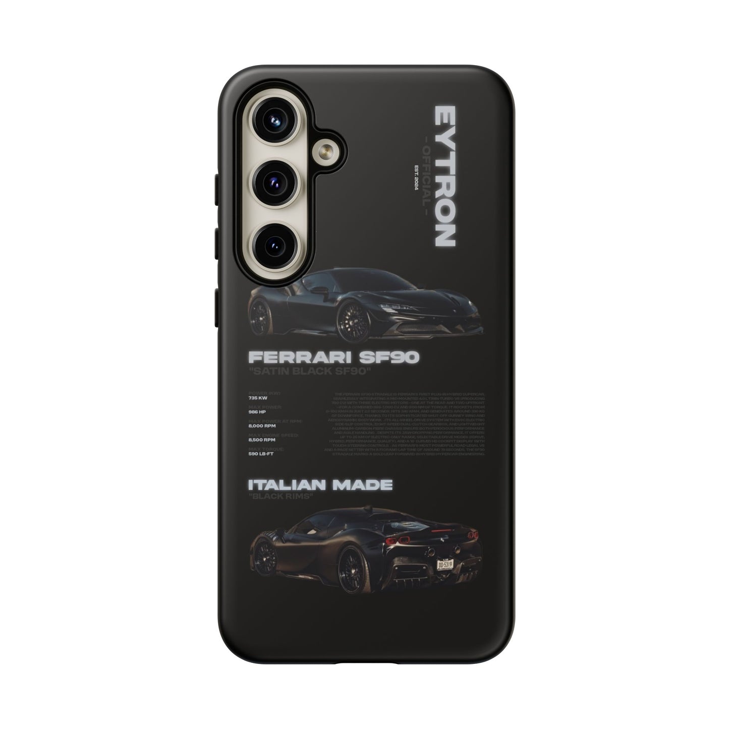"Satin Black SF90" Sturdy Case