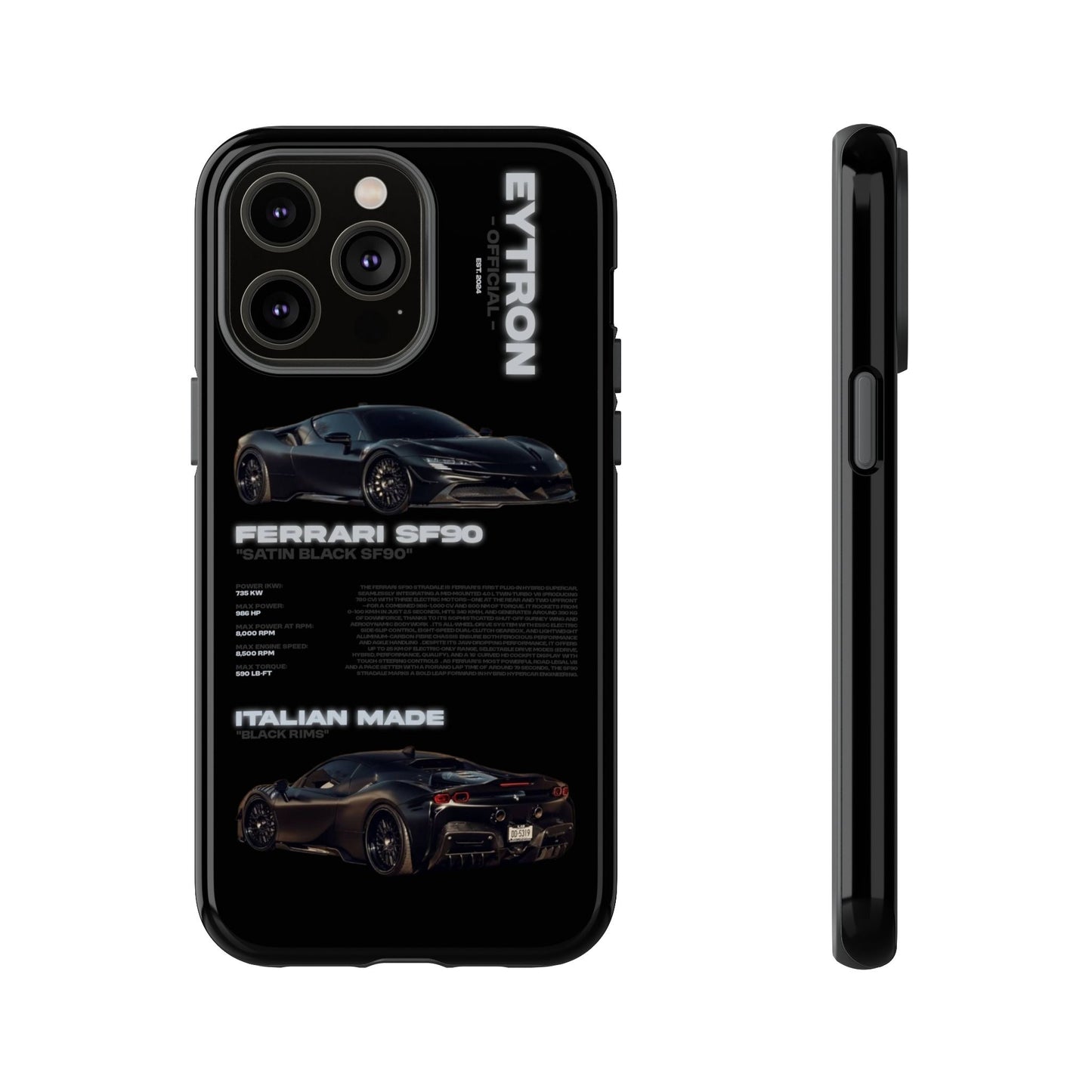 "Satin Black SF90" Sturdy Case